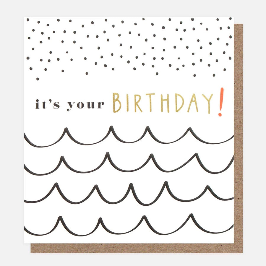 Mini Spot & Wave Birthday Card