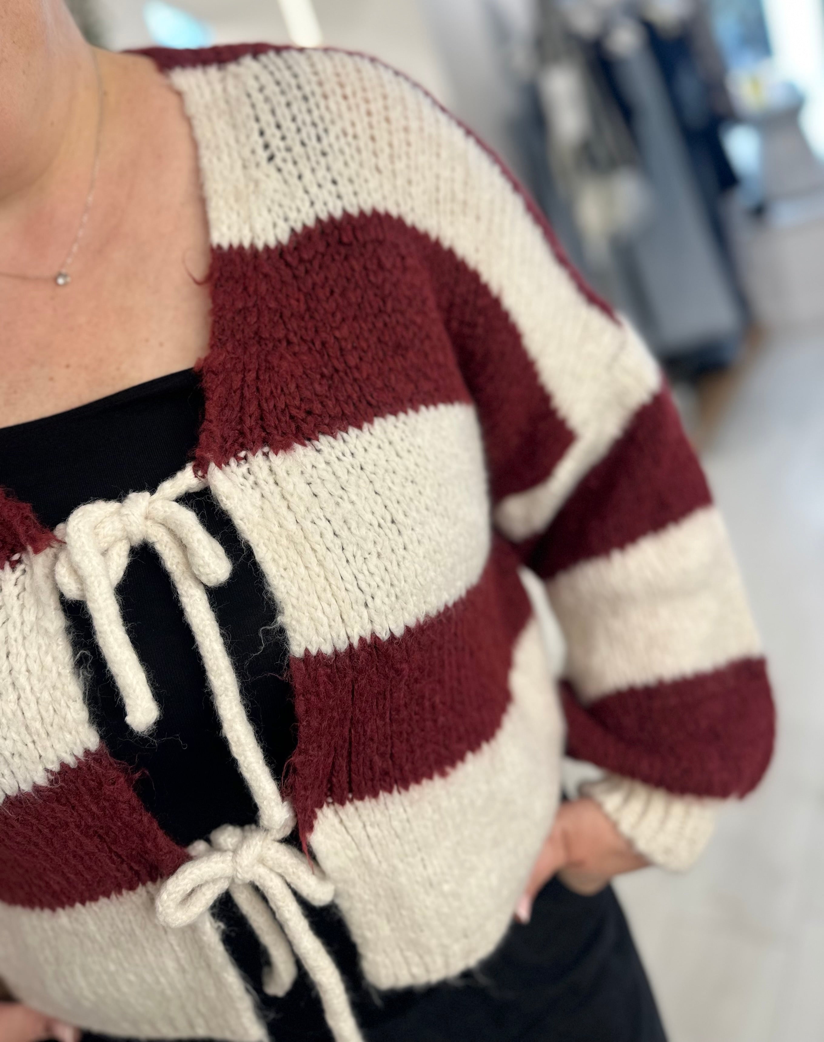 Totty Tie- Front Cardi
