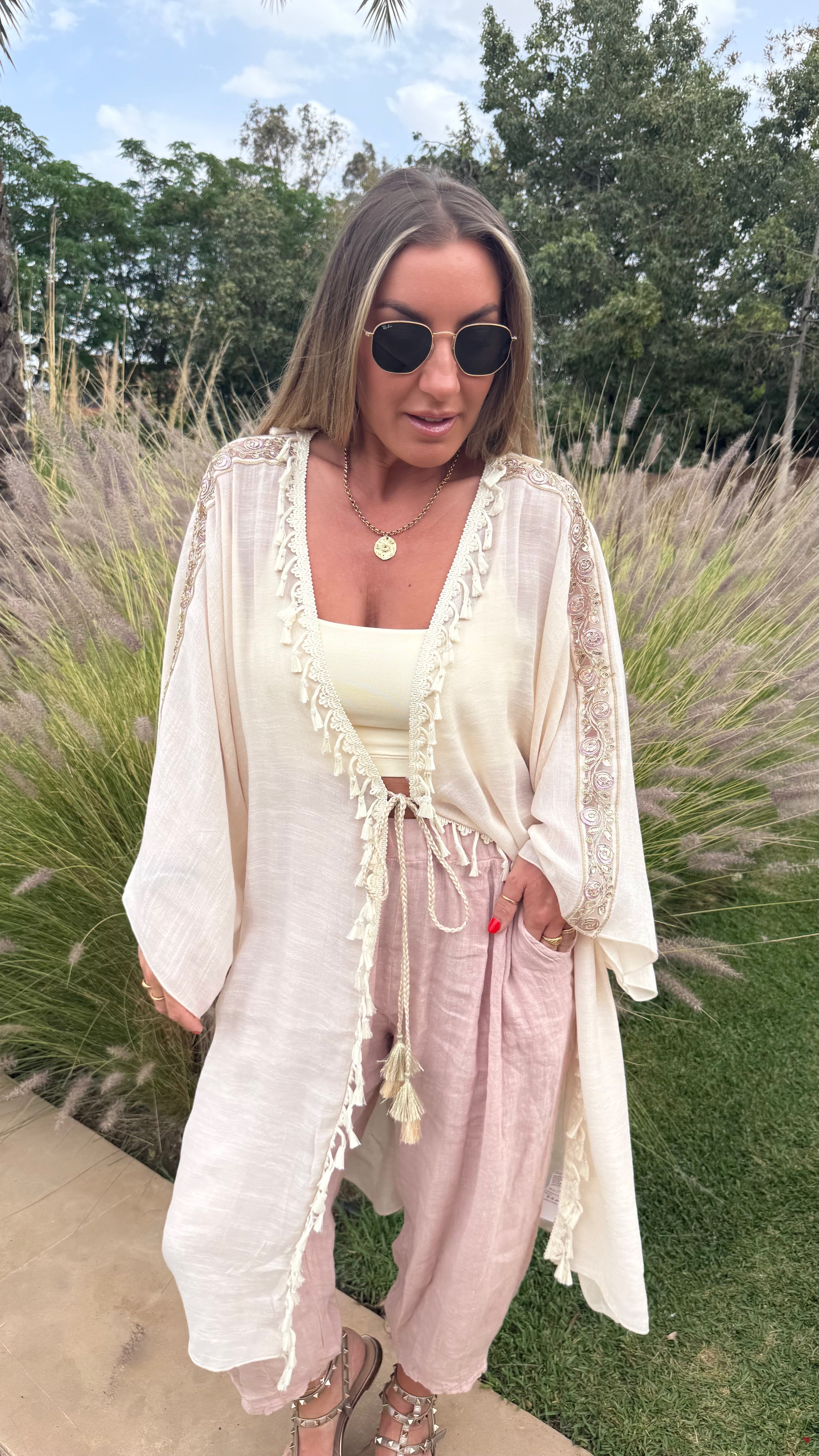 Adelina Tassel Kimono
