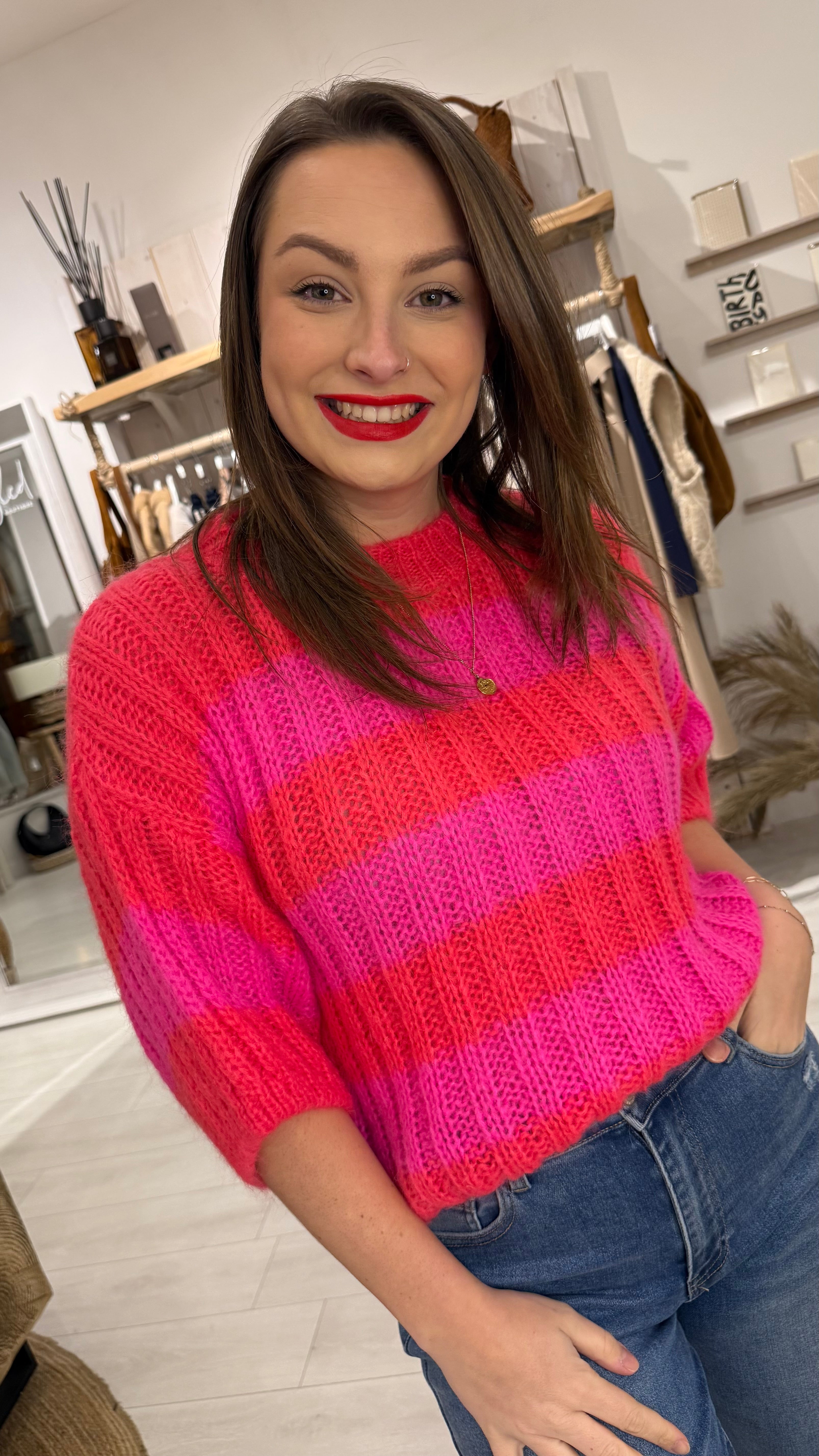 Amara Vibrant Stripe Knit
