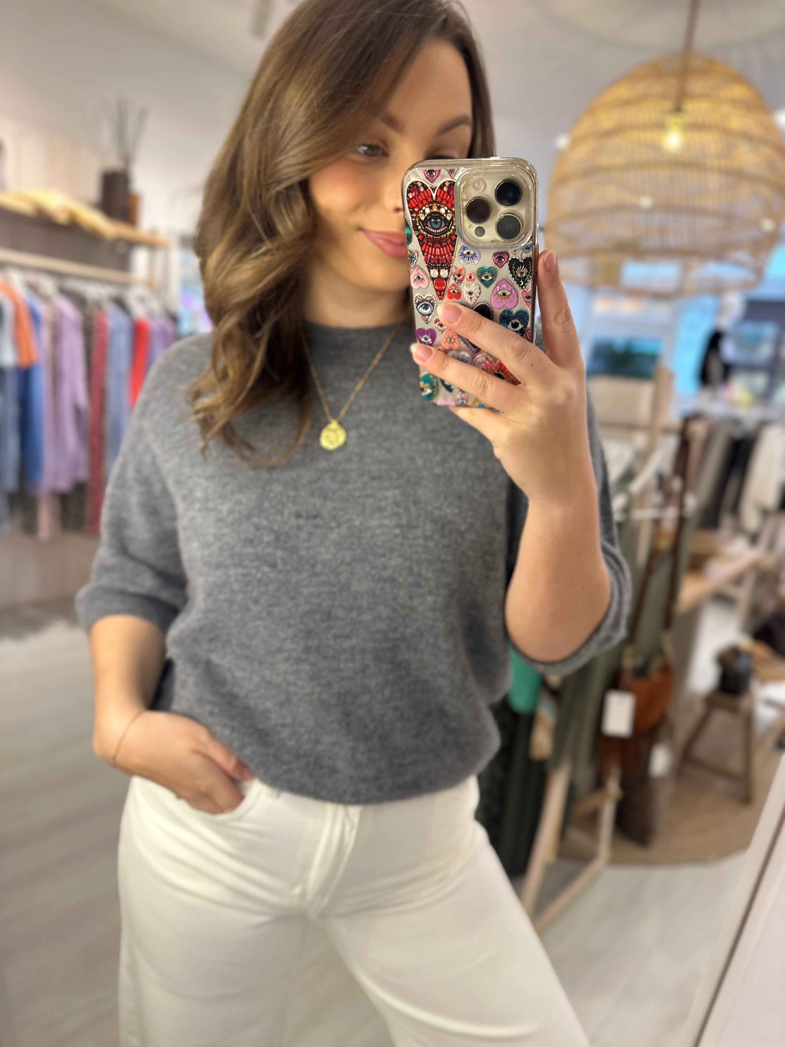 Agnes Alpaca Short Sleeve Knit