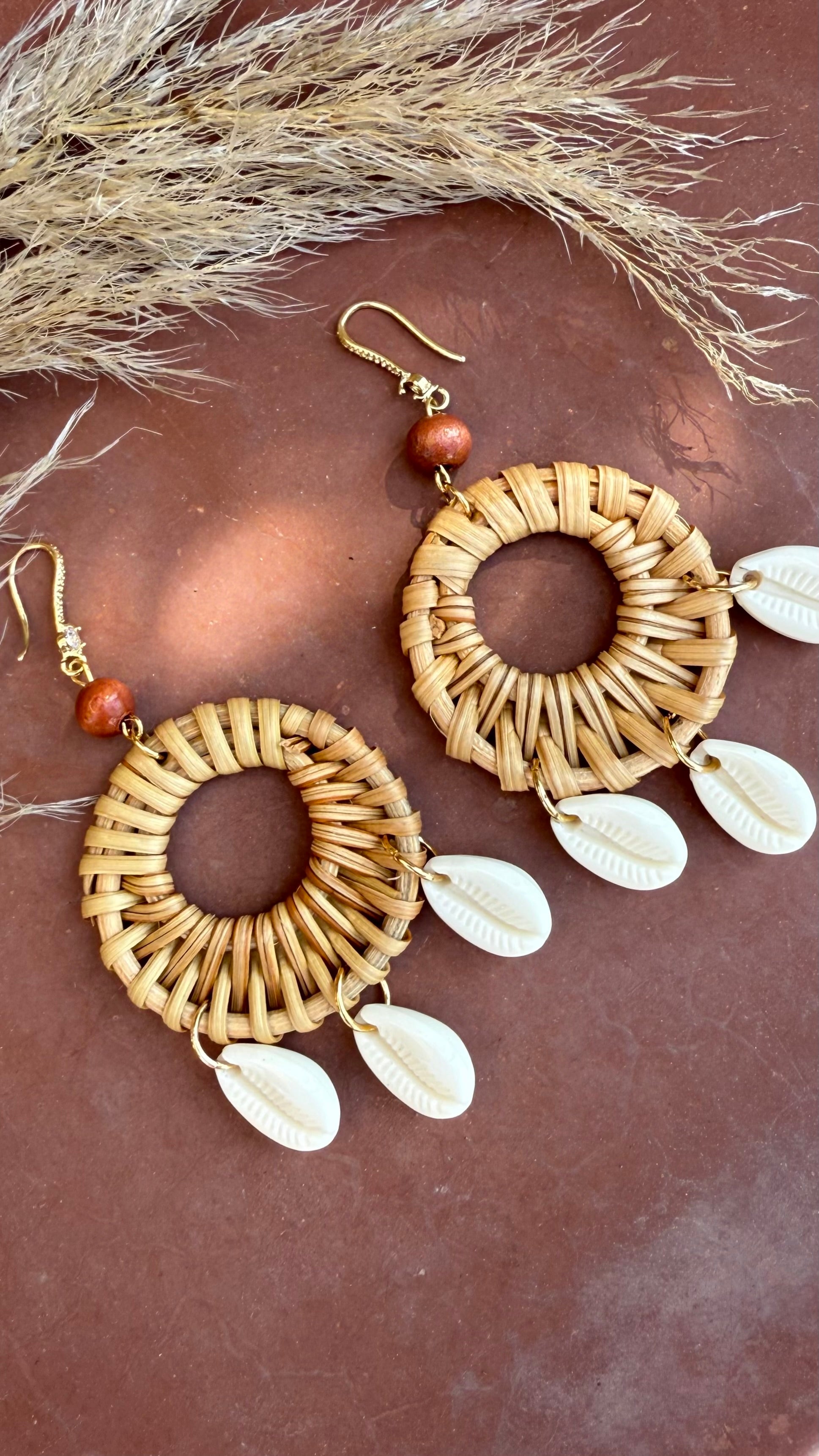 Larla Shell Charm Earrings