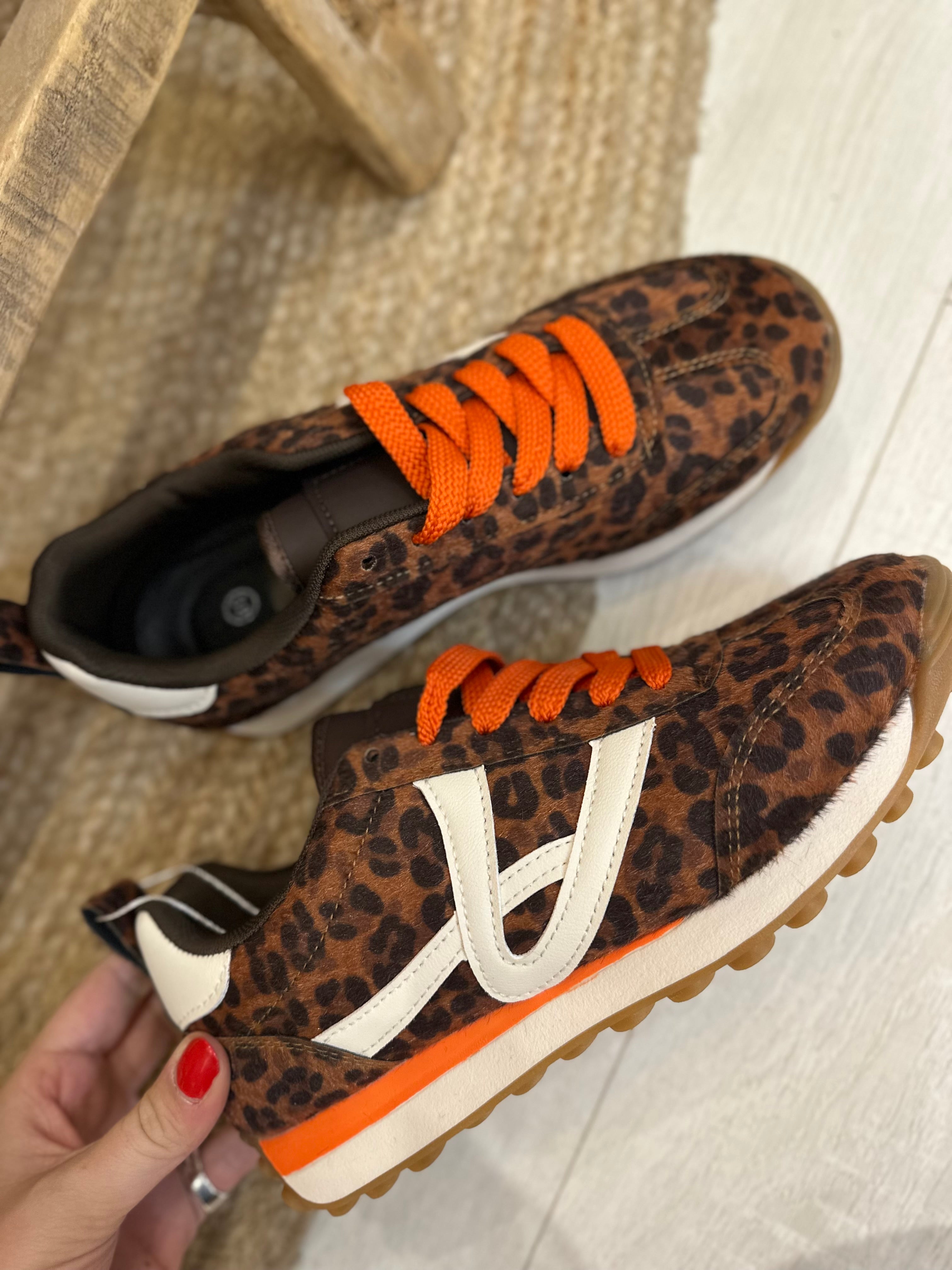 Leopard Texture Sneakers