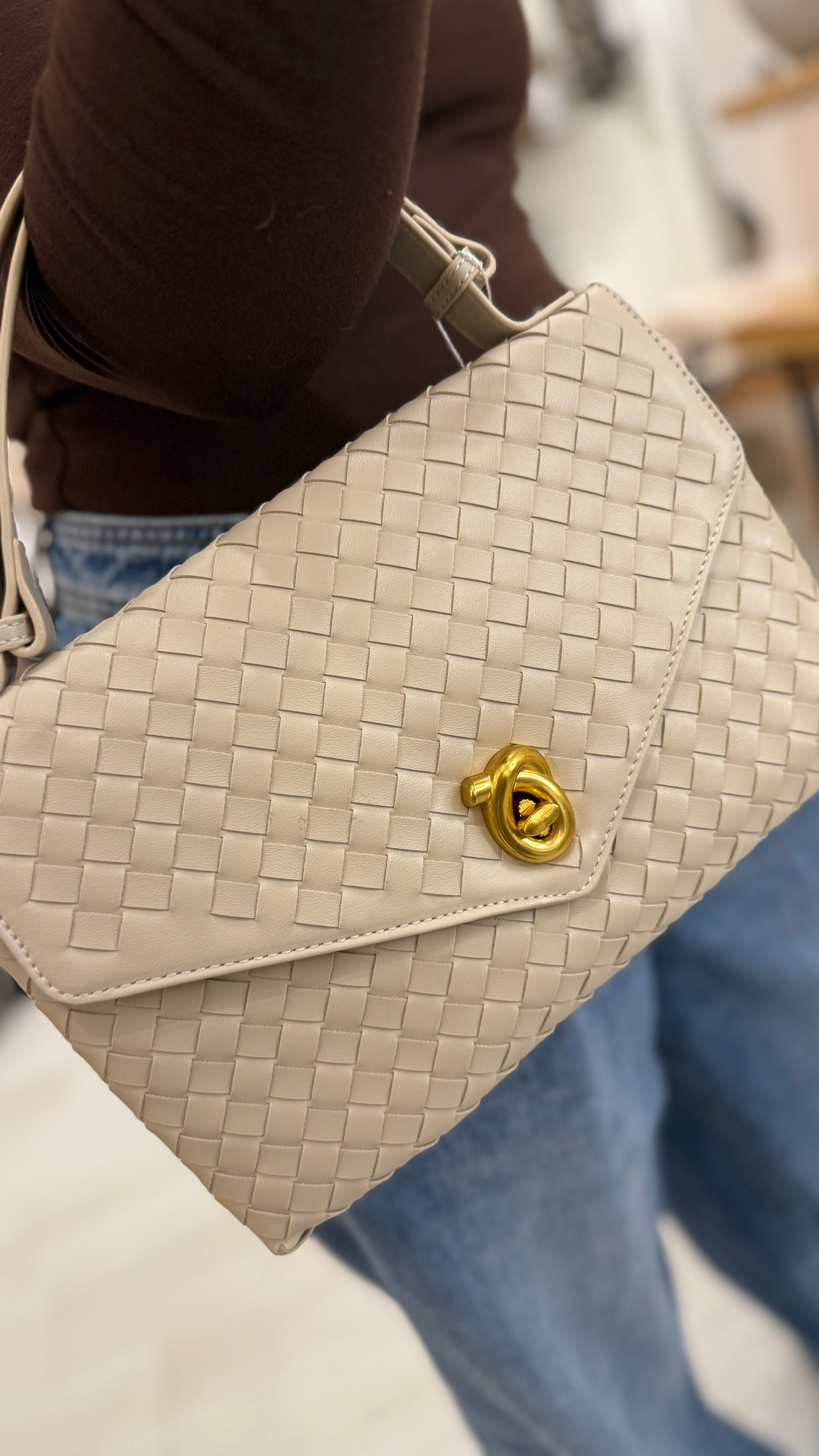 Boti Woven Envelope Clutch