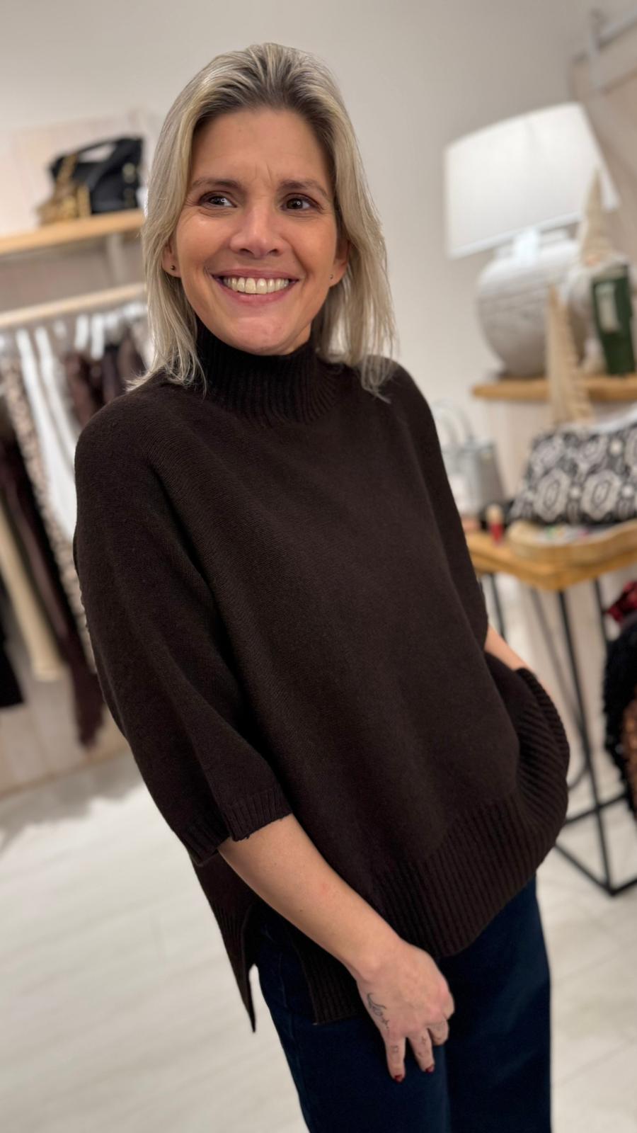 Aimee Luxe Roll Neck Knit
