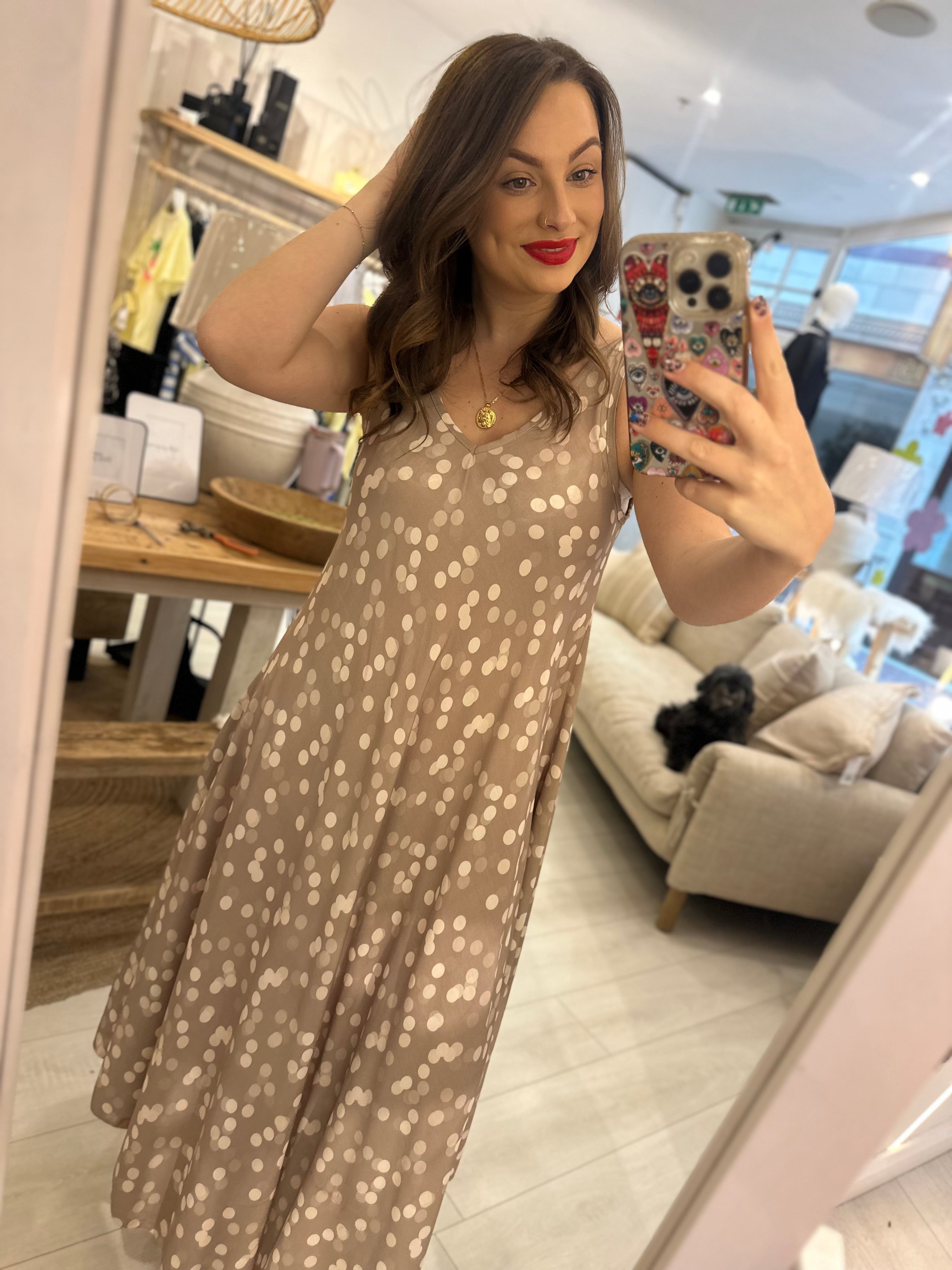 Polly Polka Dot Maxi Dress