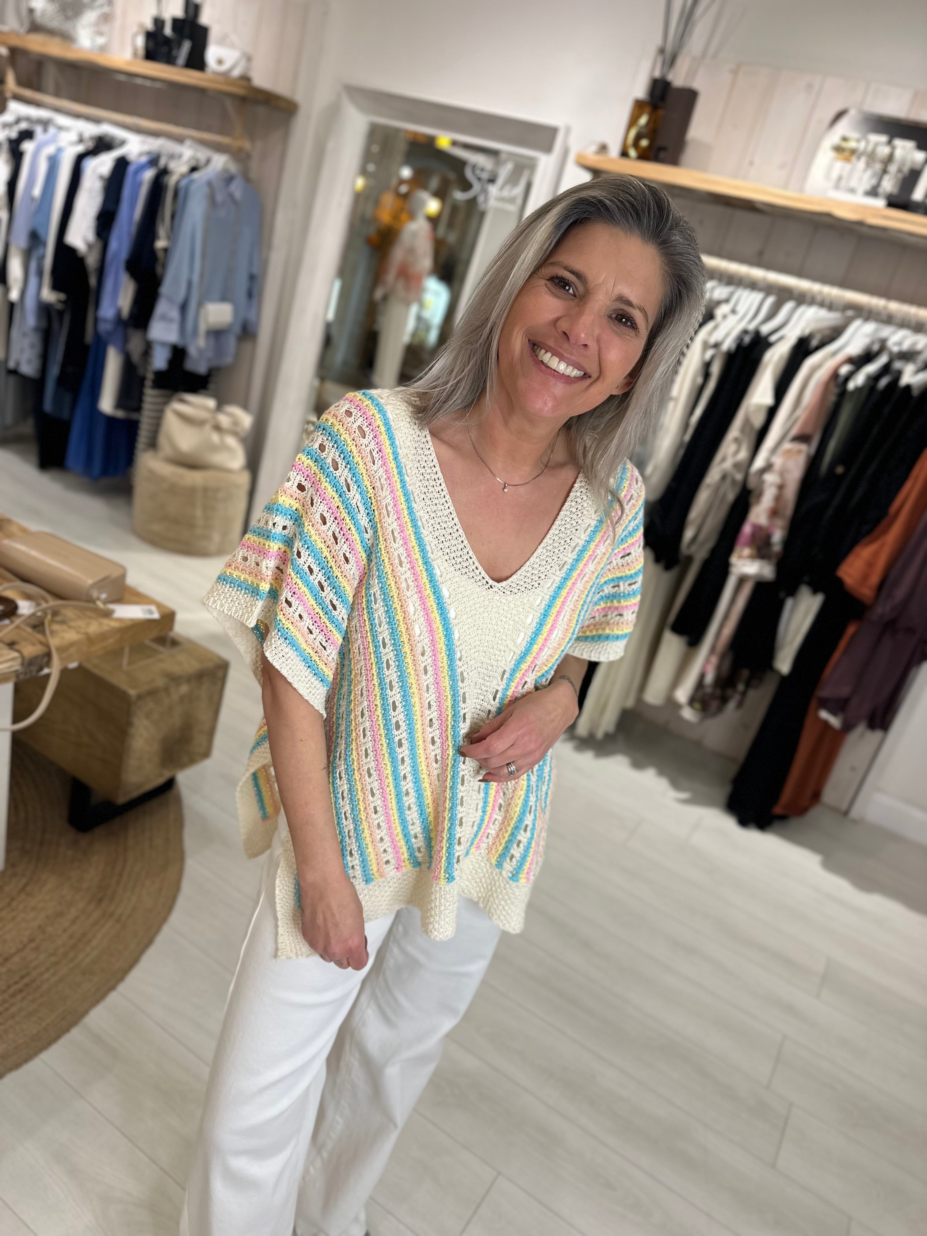 Iris Crochet Poncho