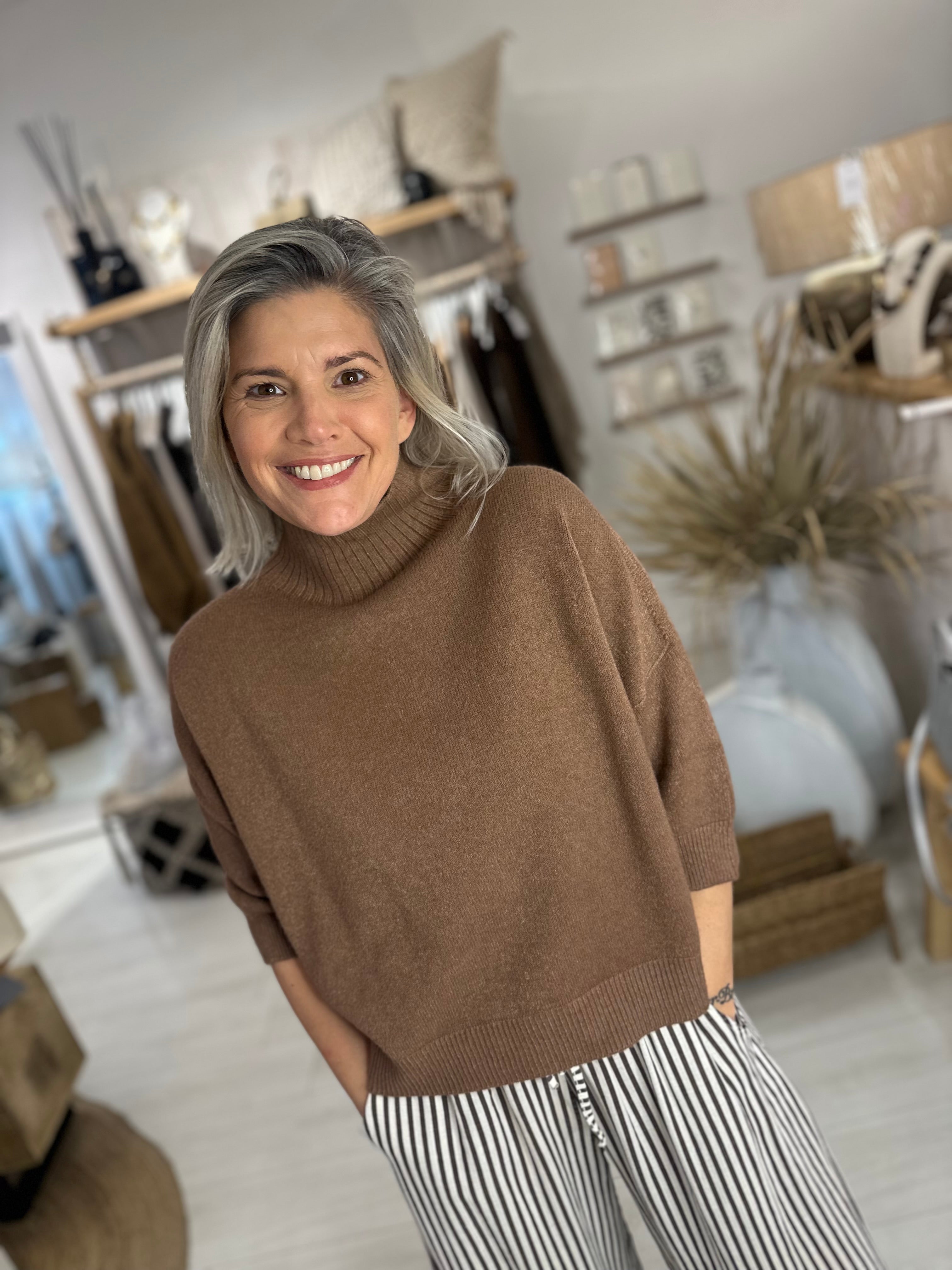 Luxe Eliza Turtle Neck Knit