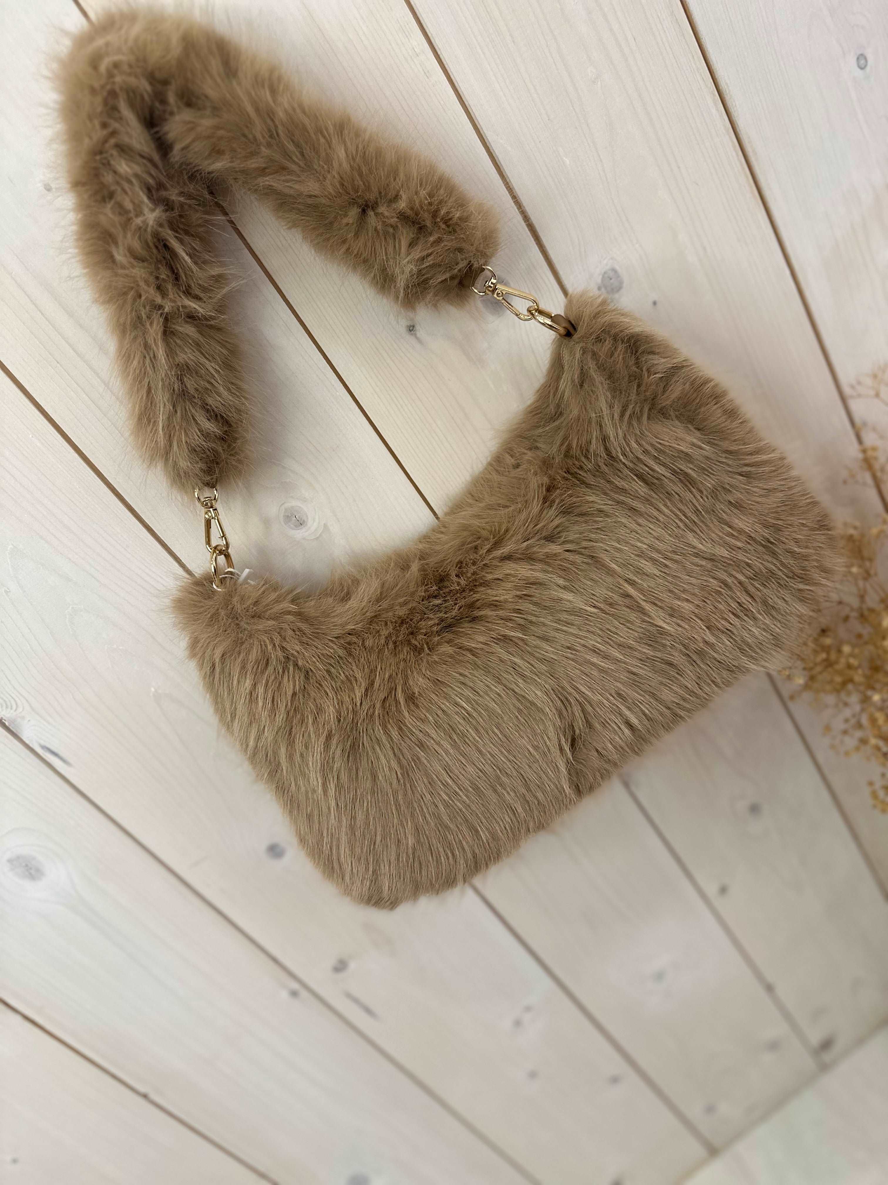 Faux Fur Shoulder Bag