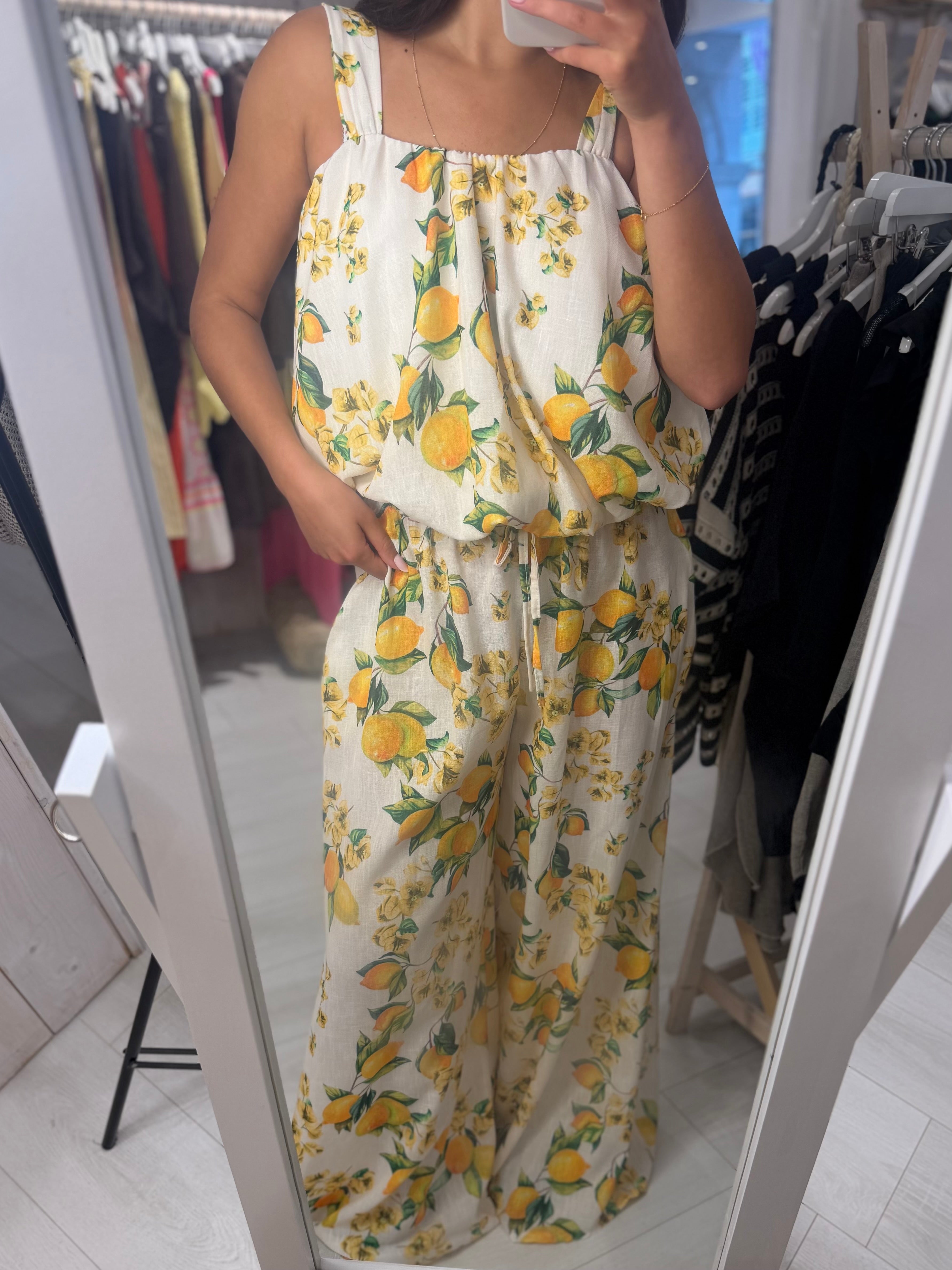 Lemon Print Co-ord