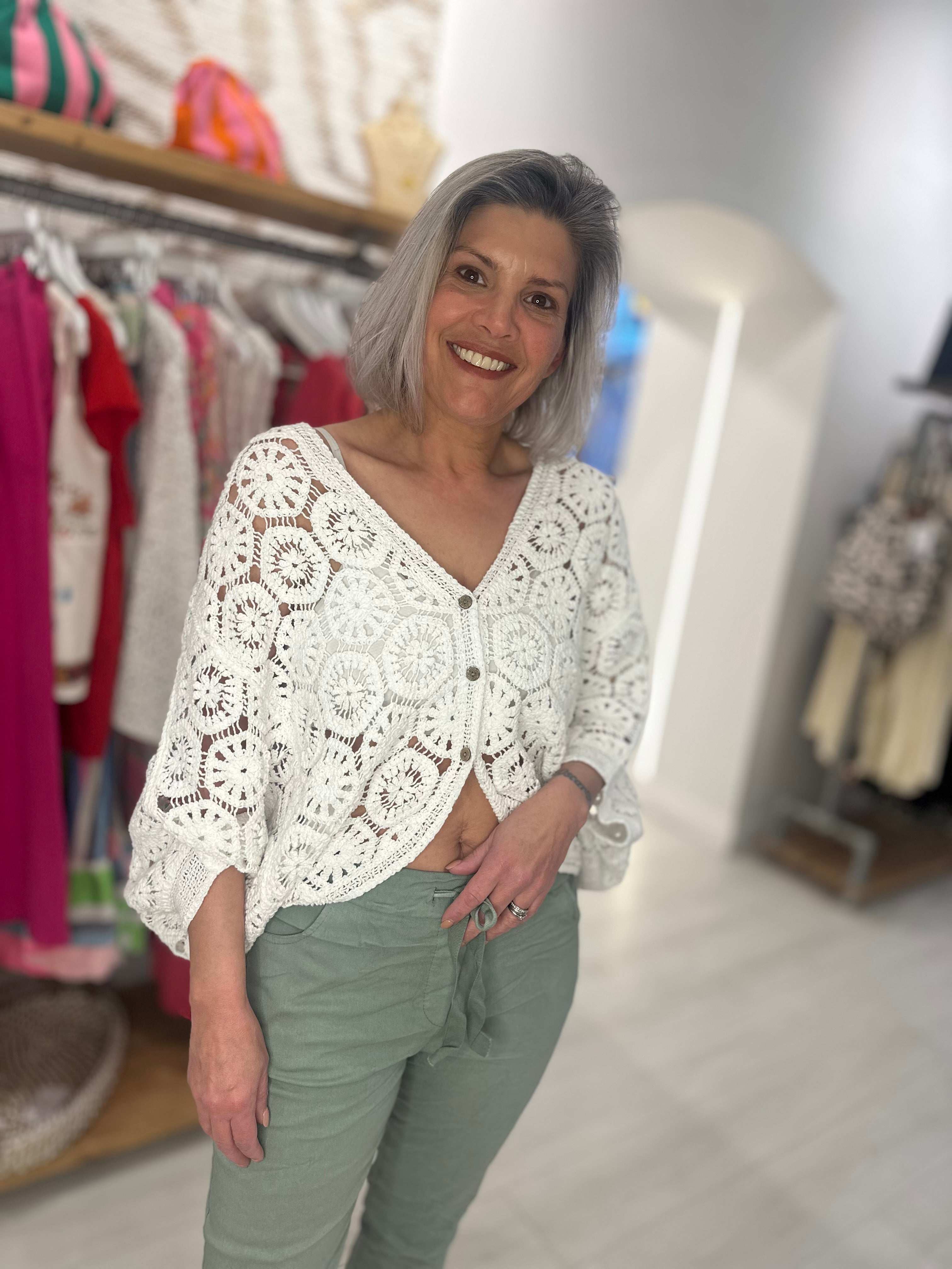 Beatrix Crochet Cardigan