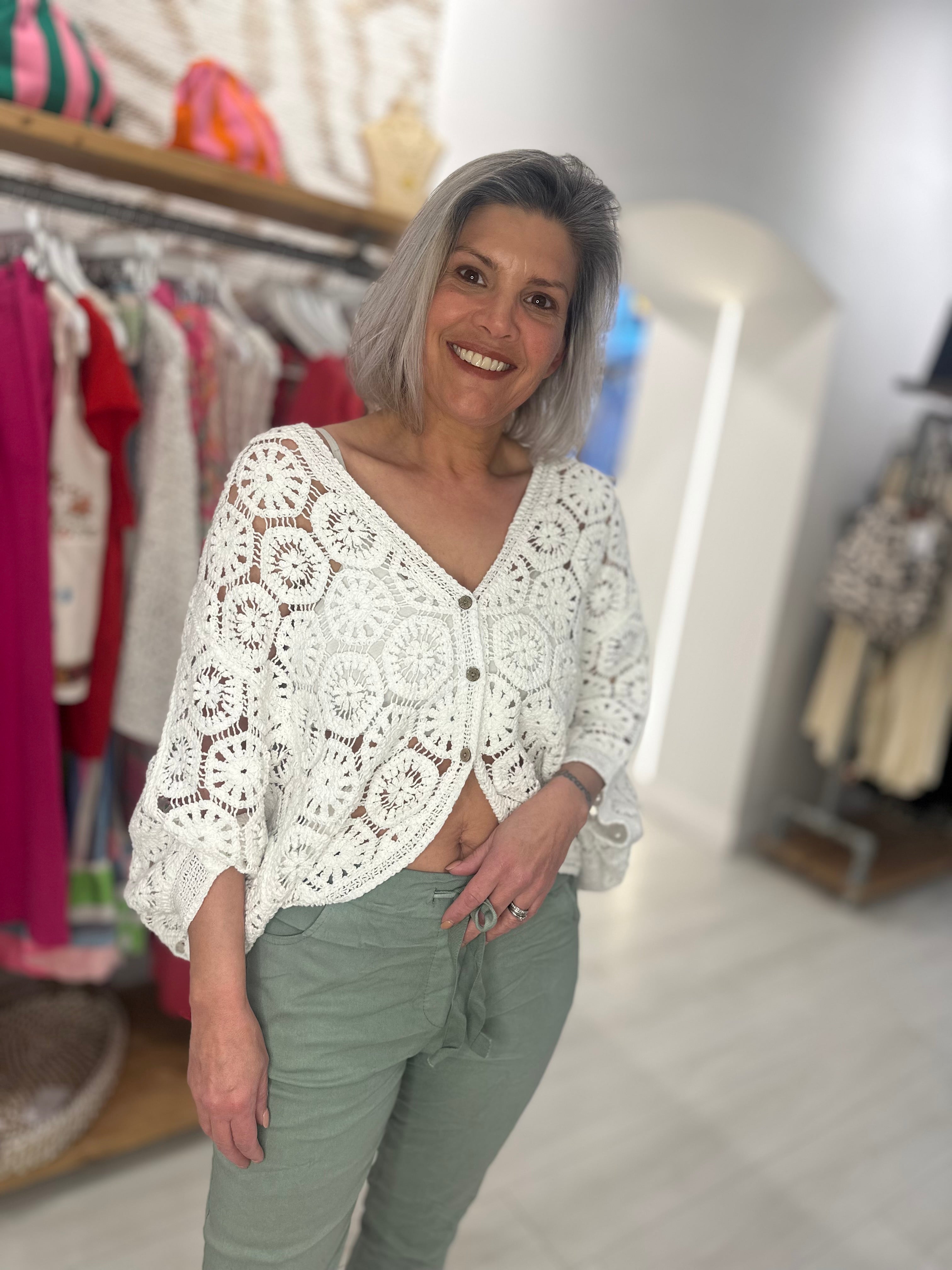Beatrix Crochet Cardigan