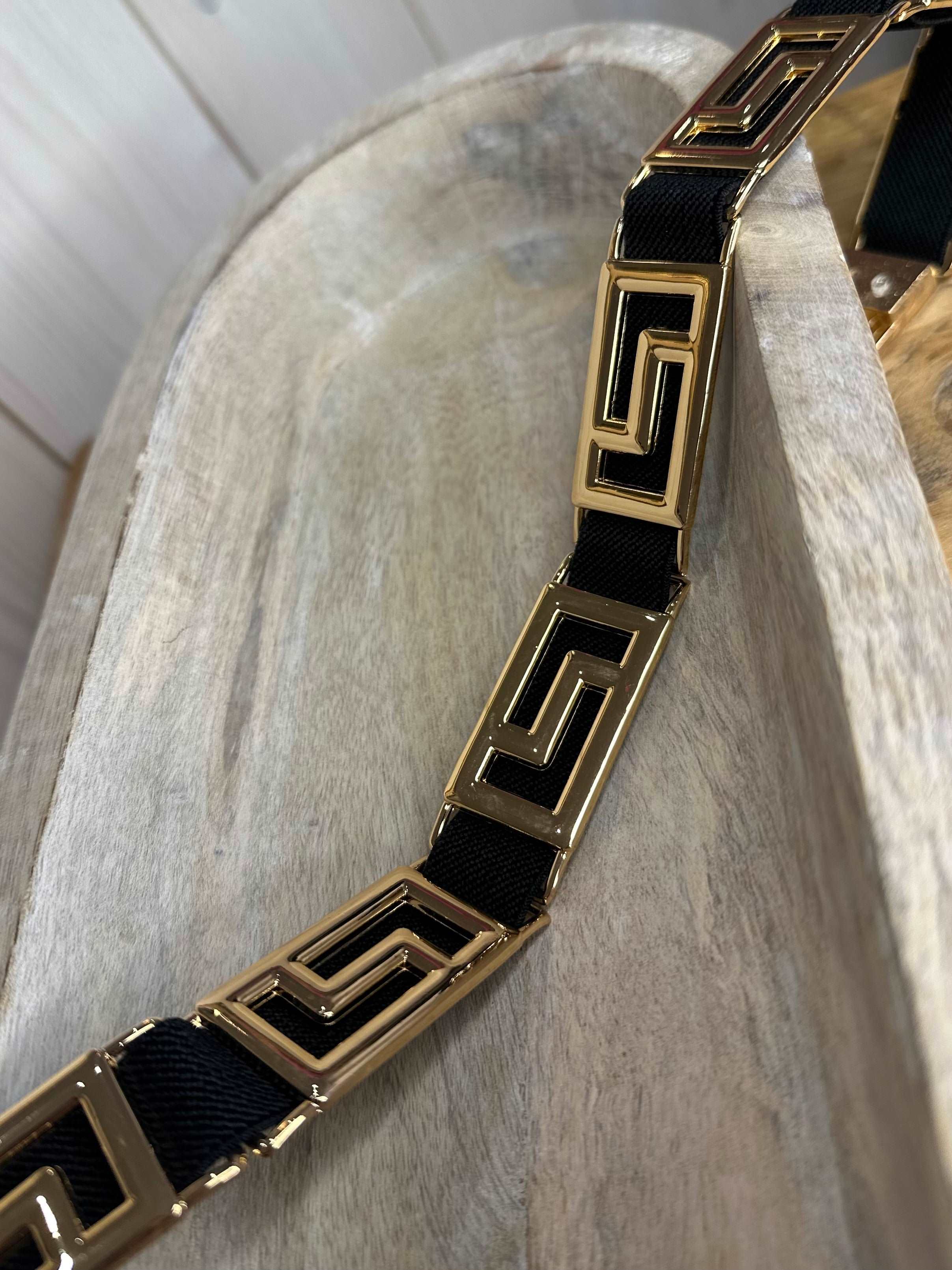 Elasticated Aztec Belt