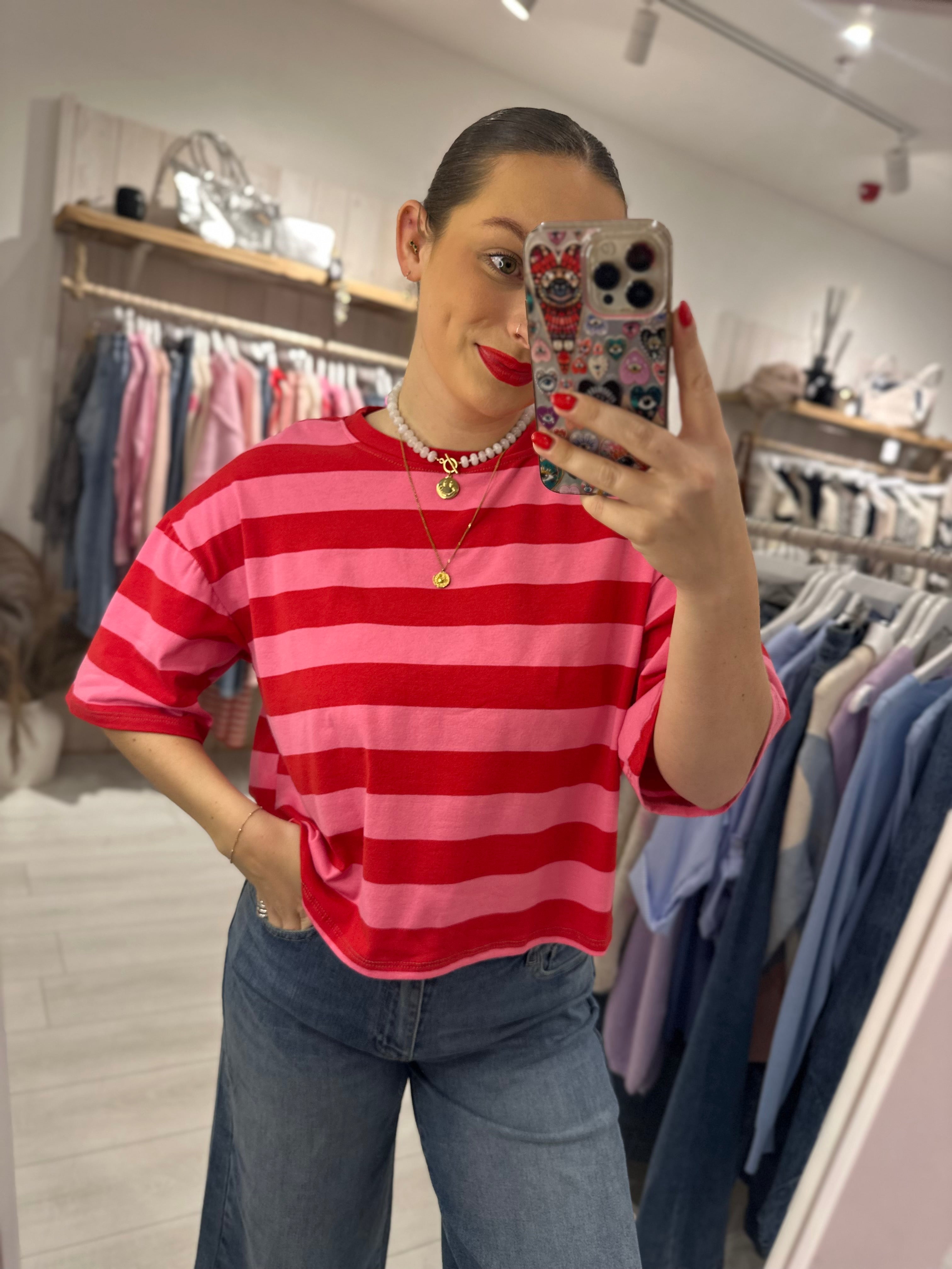 Lottie Wide Striped Tee