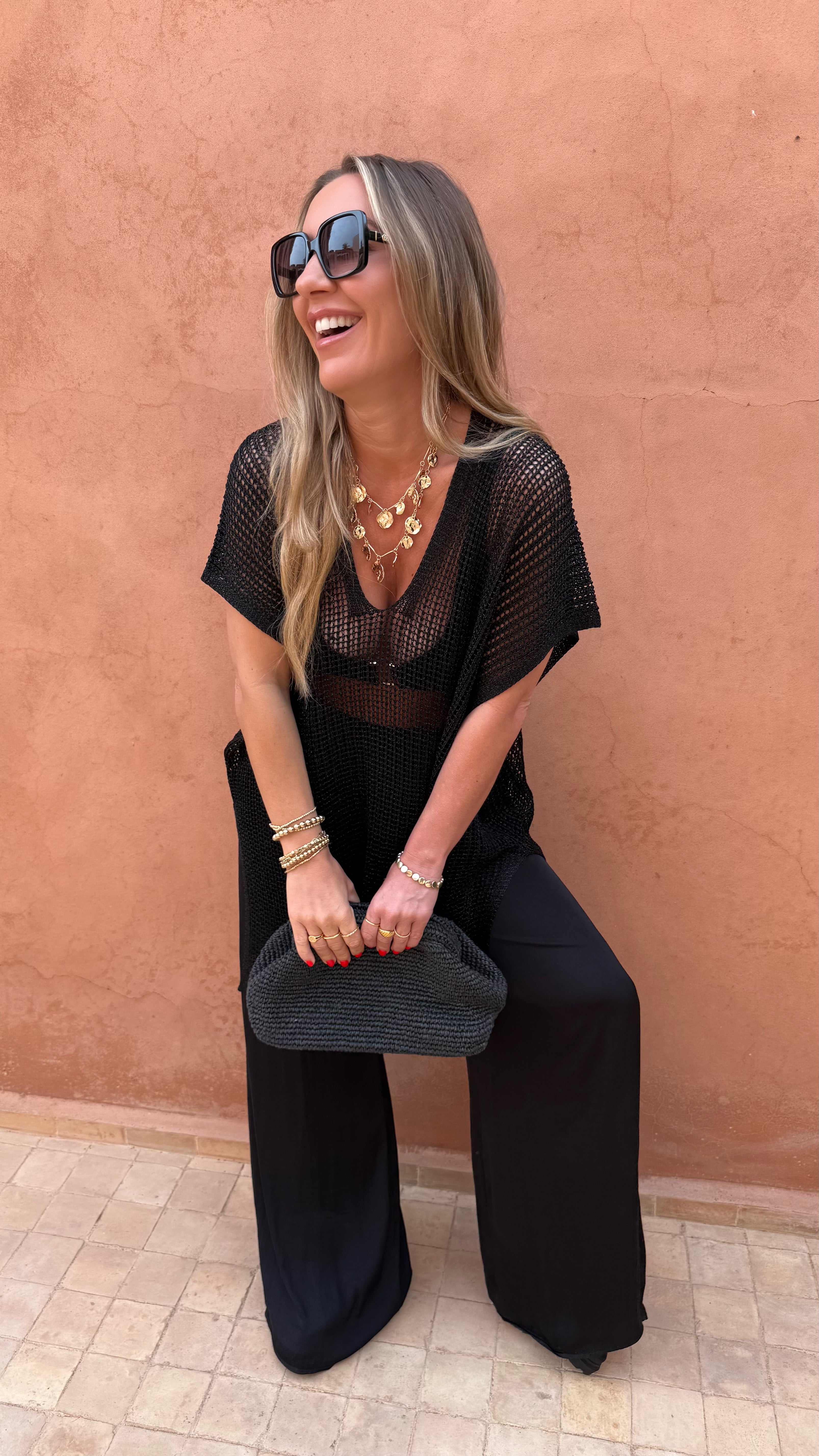 Malika Crochet Kimono Dress