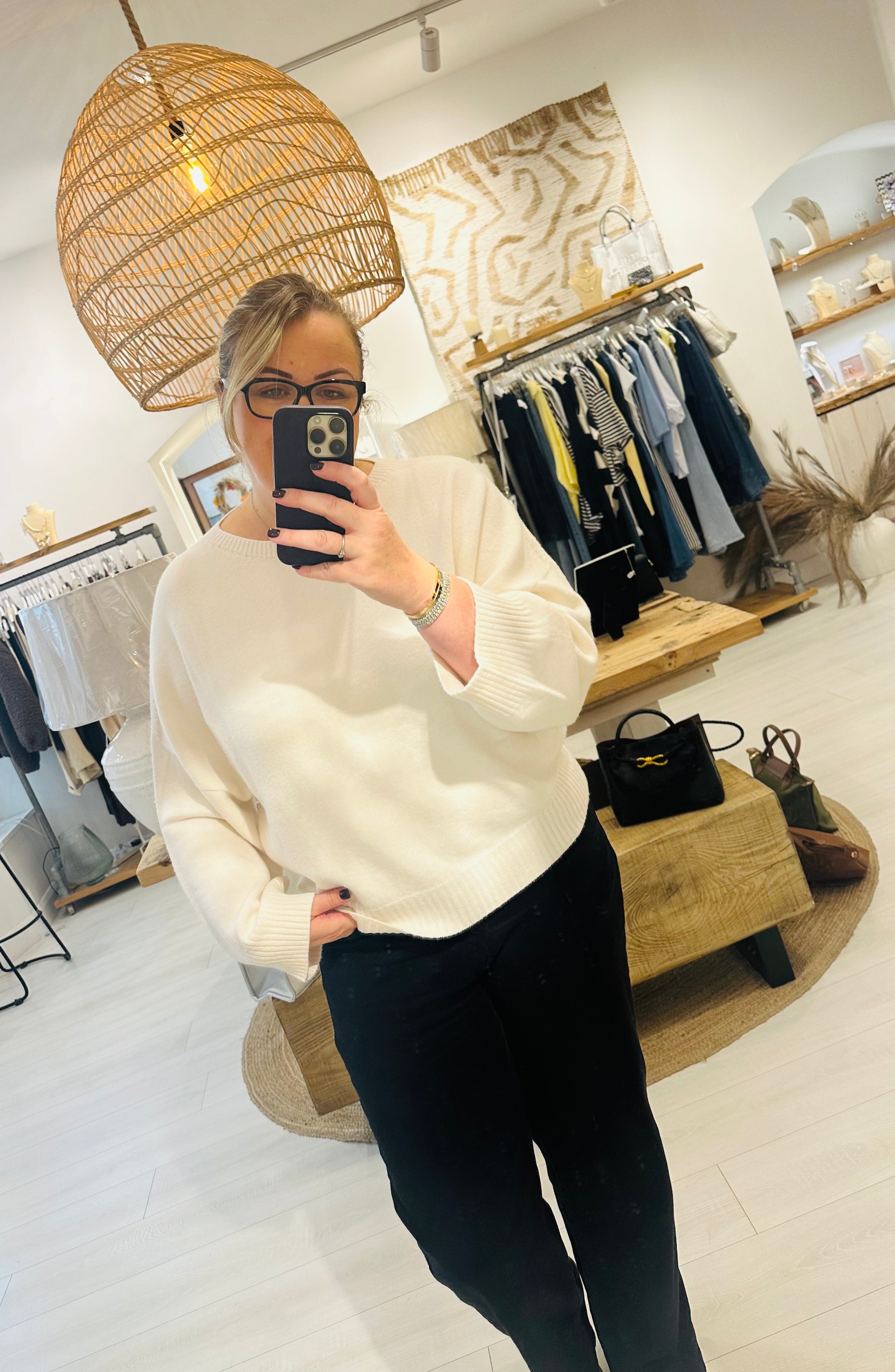 Luxe Karine Round Neck Heavy Knit