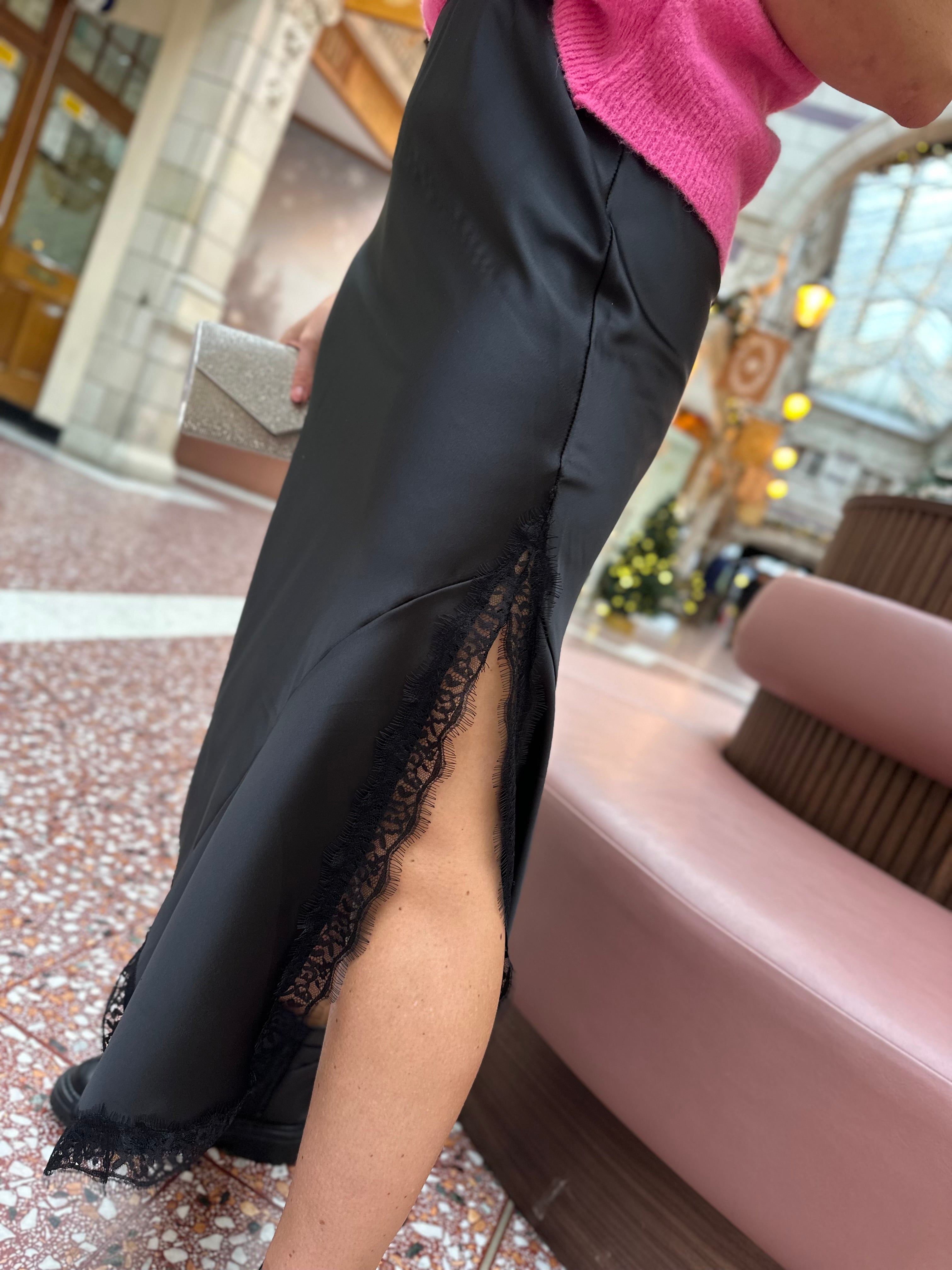 Carmen Satin Maxi Skirt