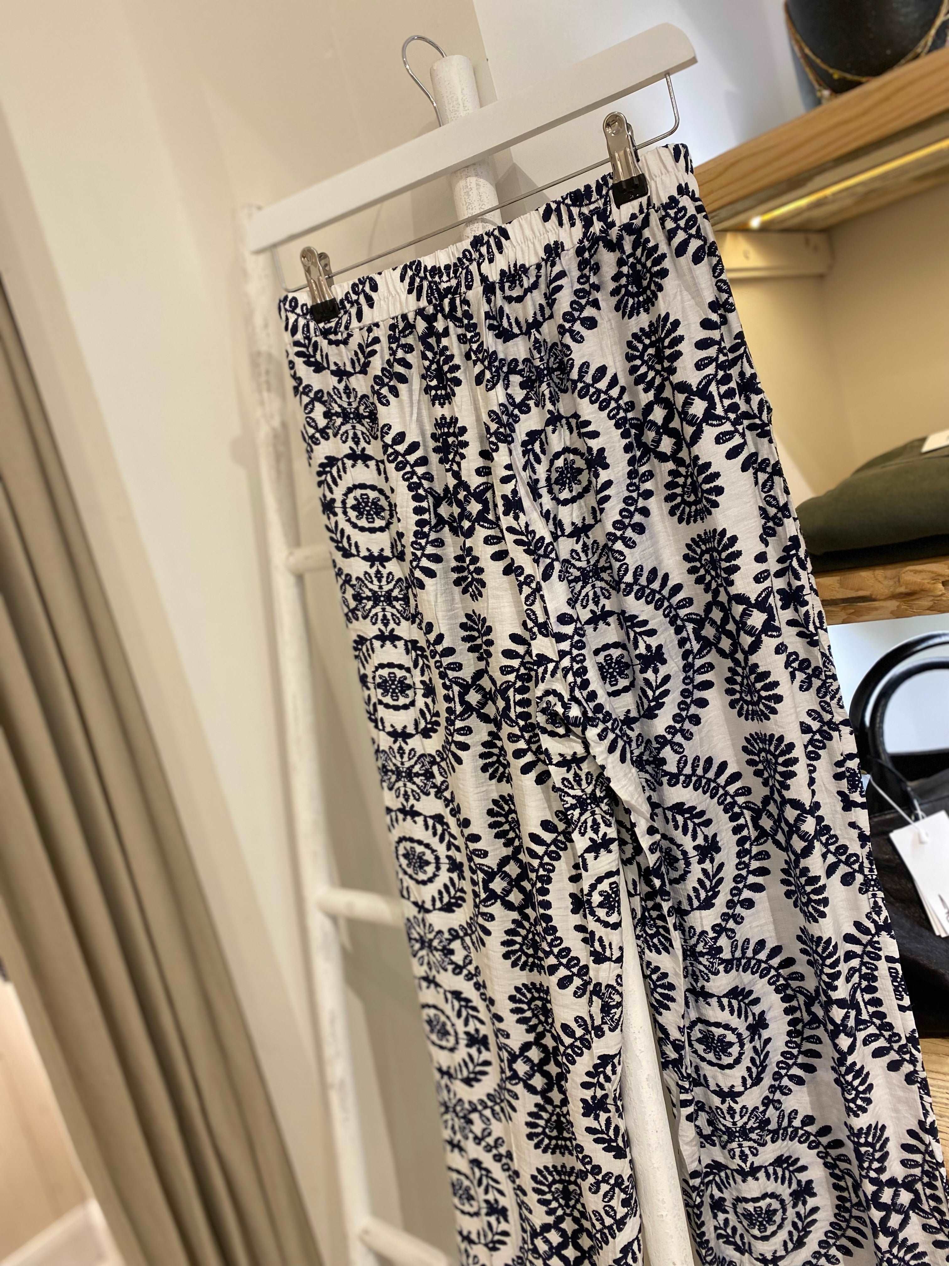 Embroidered print co-ord