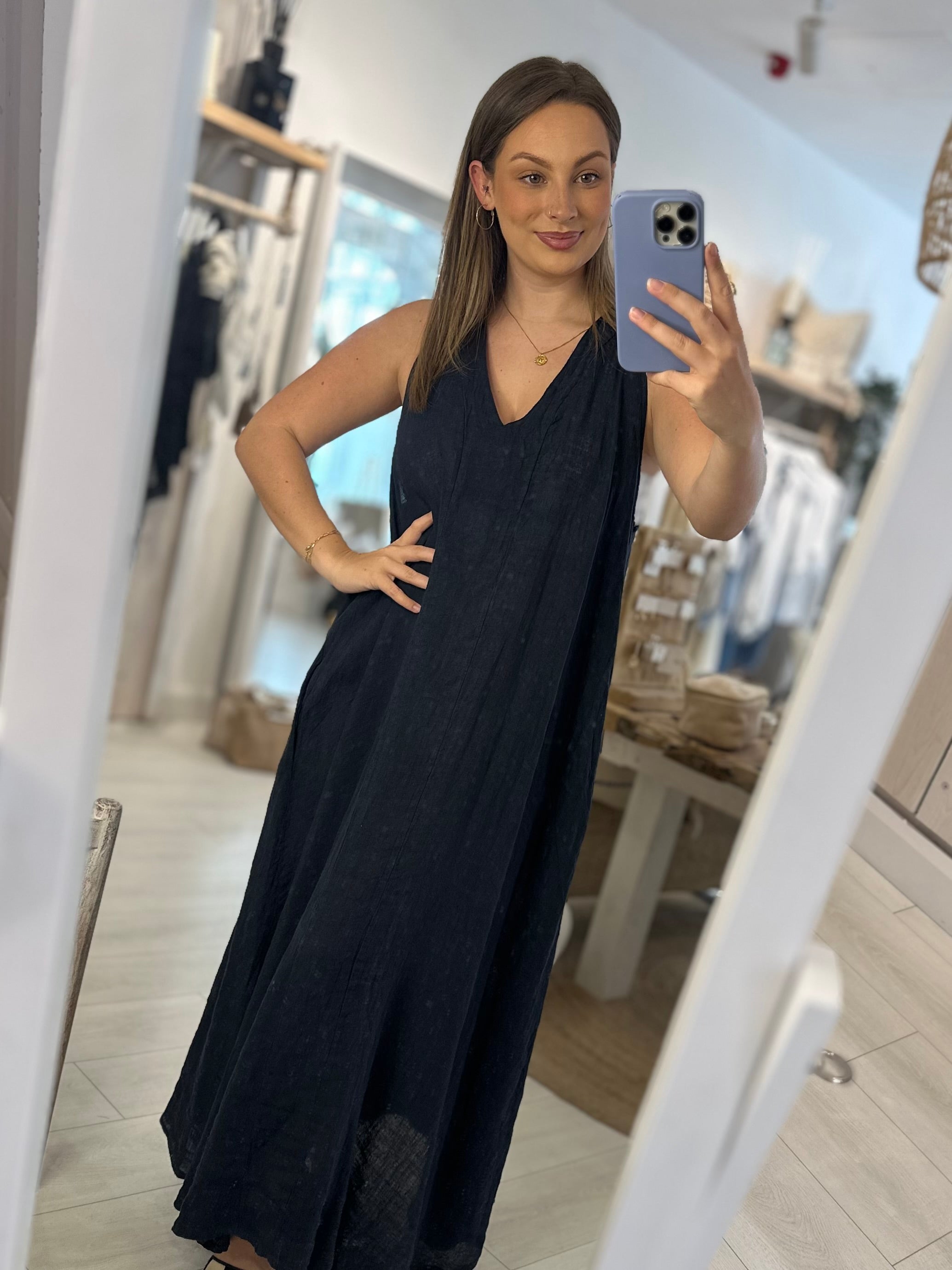 Maryam Linen Dress
