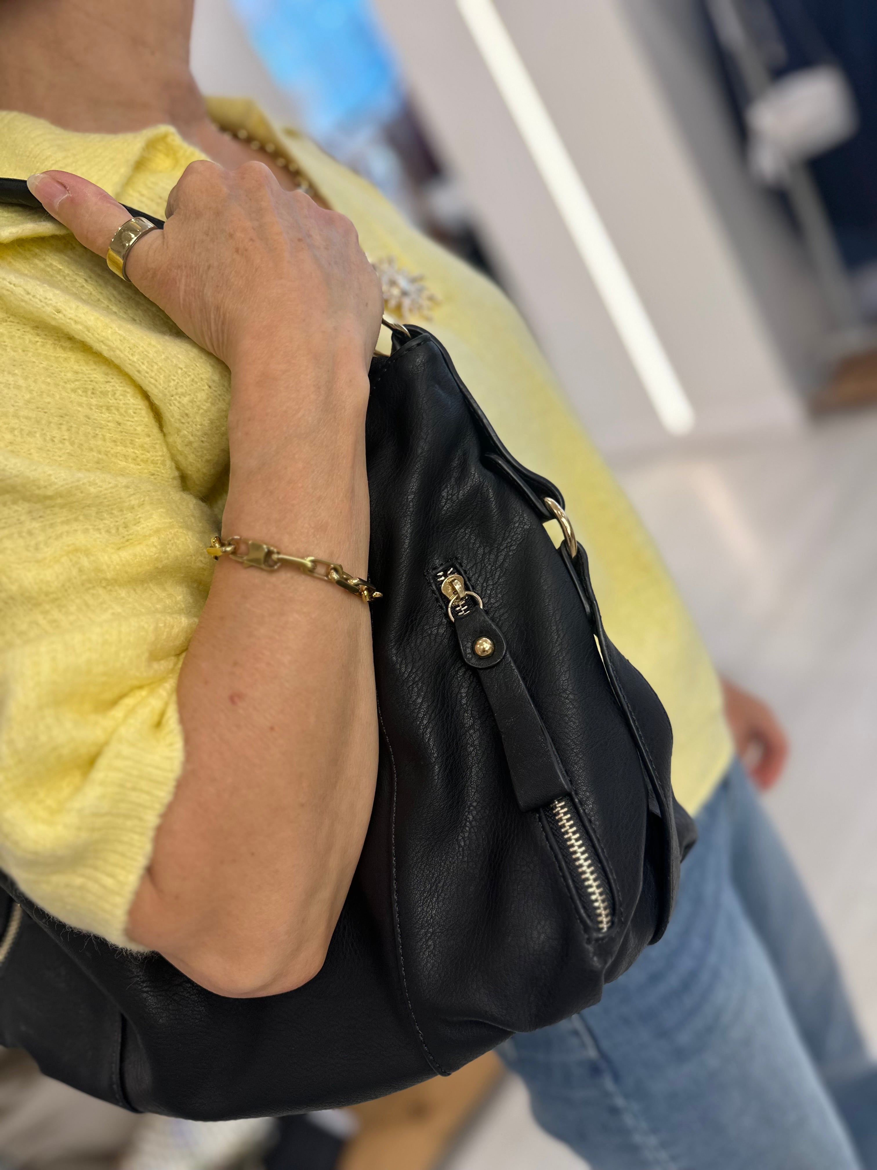 Ffion PU Slouch Shoulder Bag