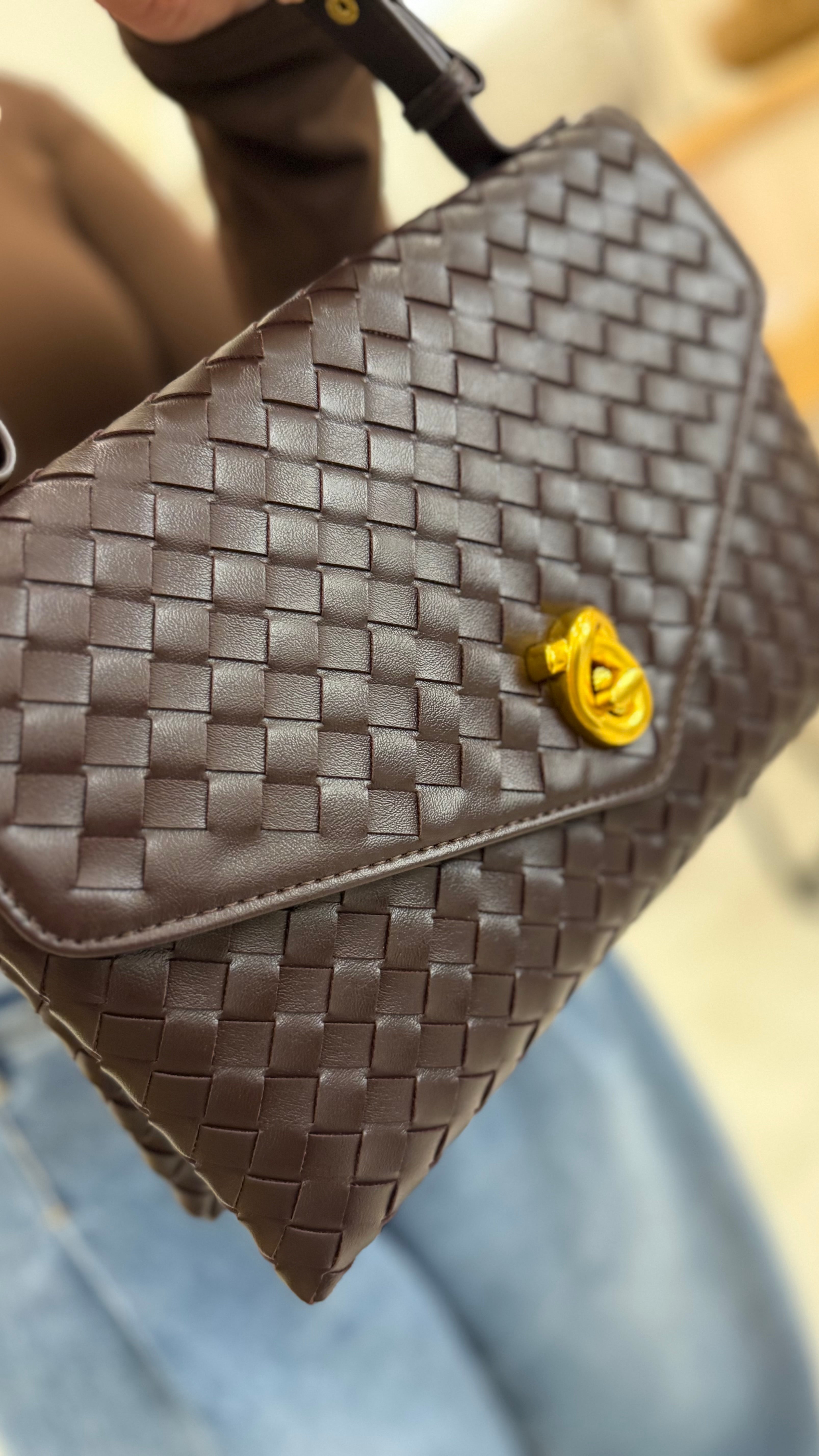 Boti Woven Envelope Clutch