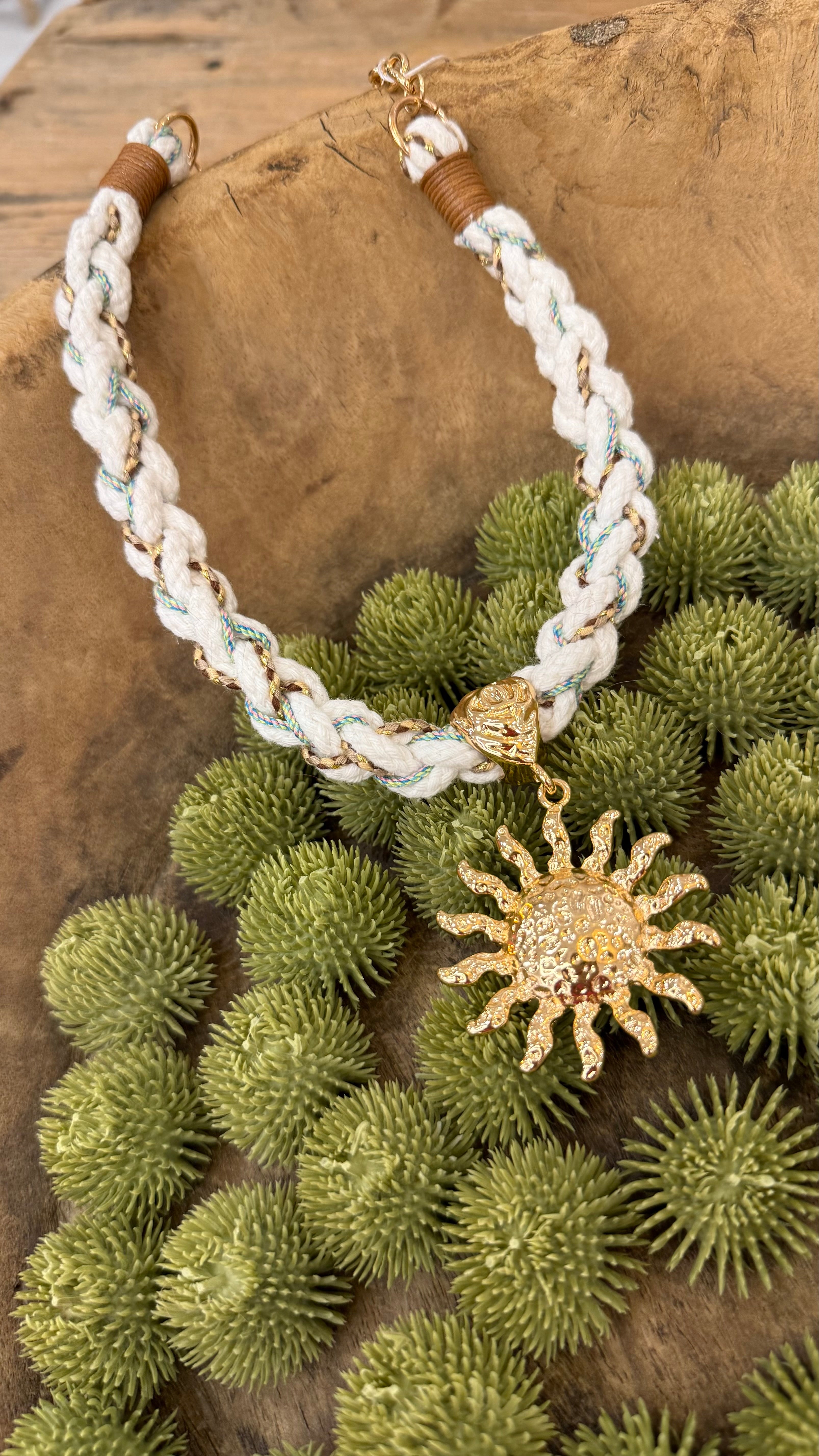 Braided Sun Necklace