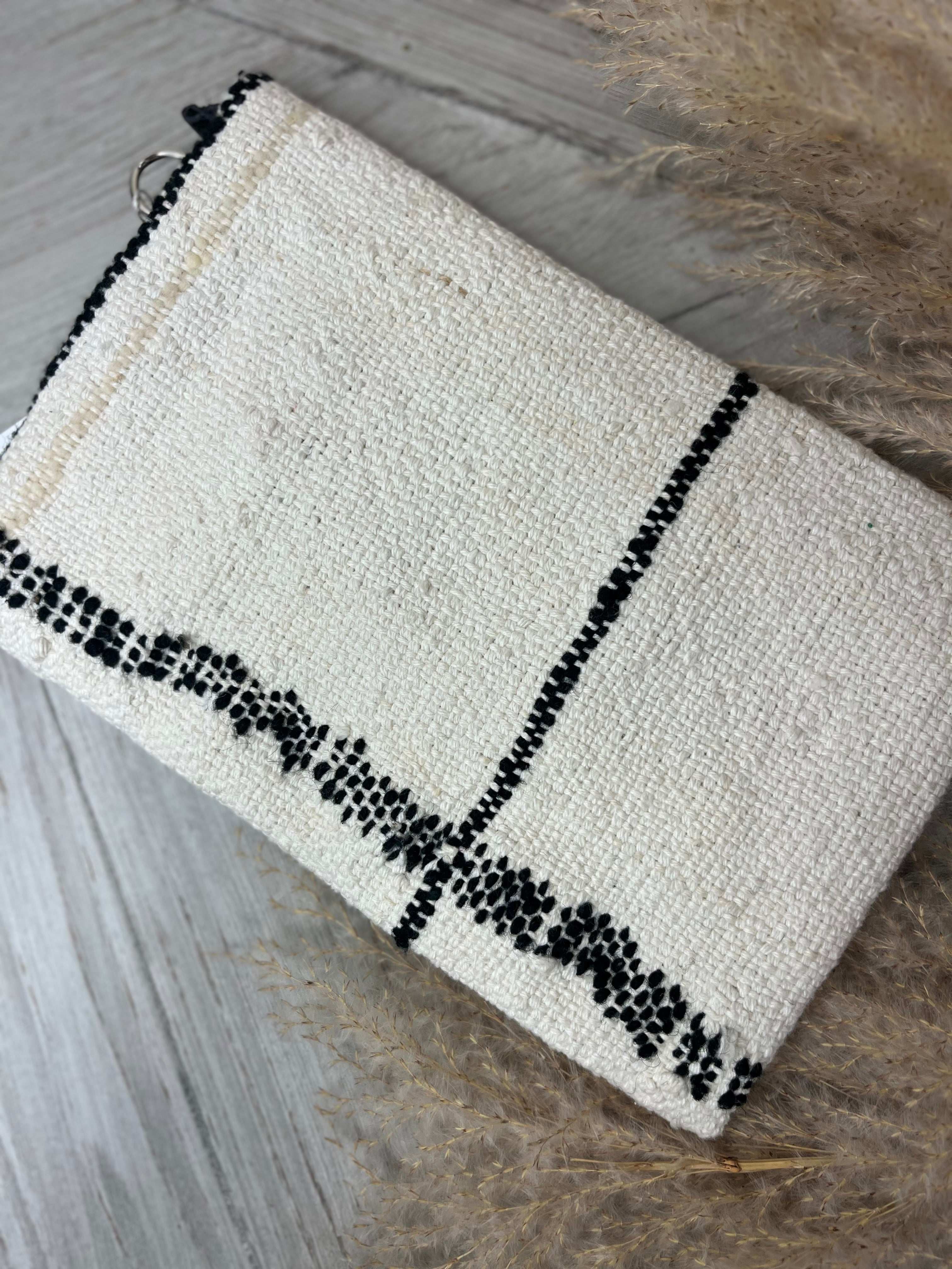Monochrome Woven Clutch