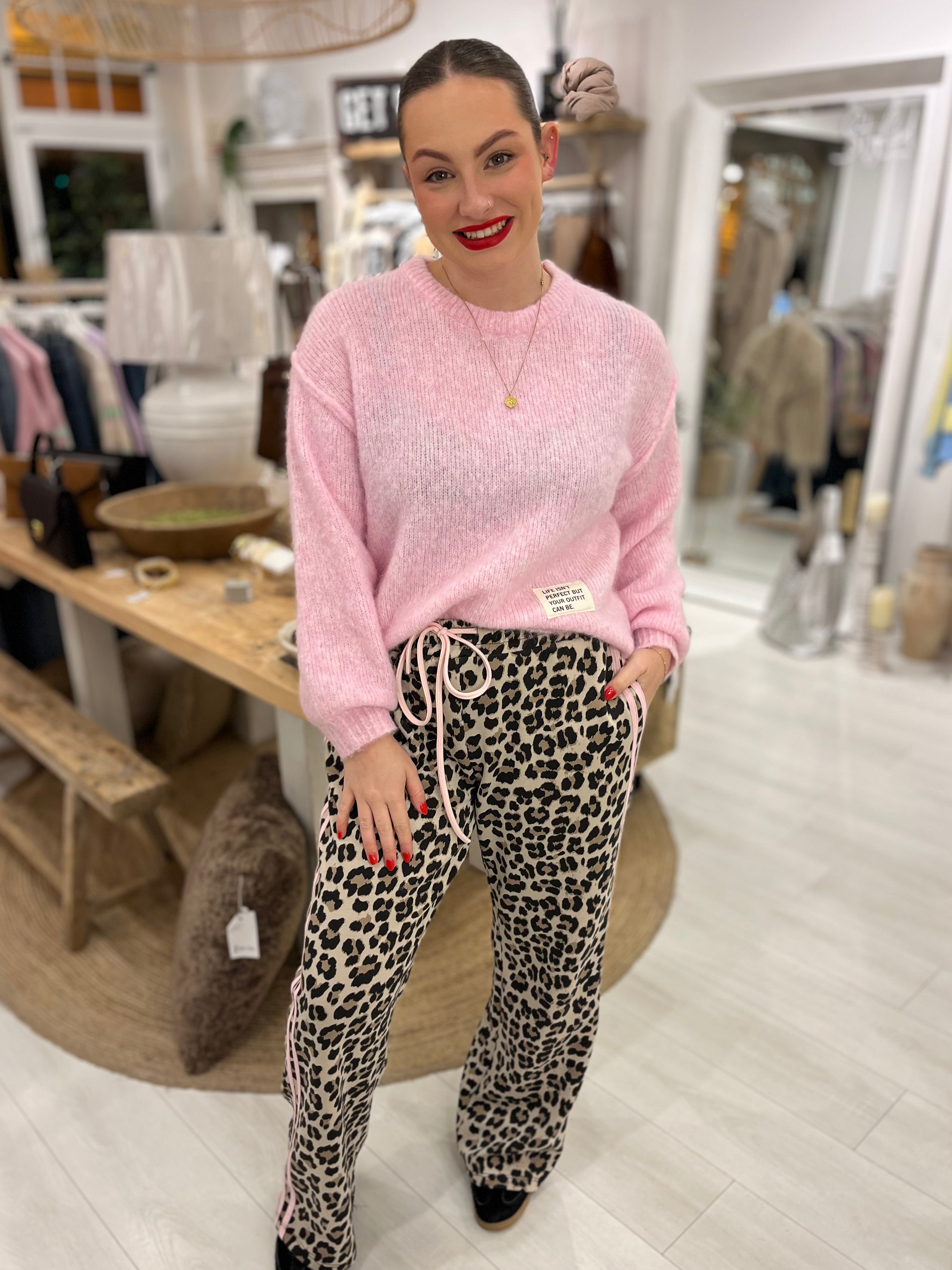 ‘LIFE ISN’T PERFECT’ Knit