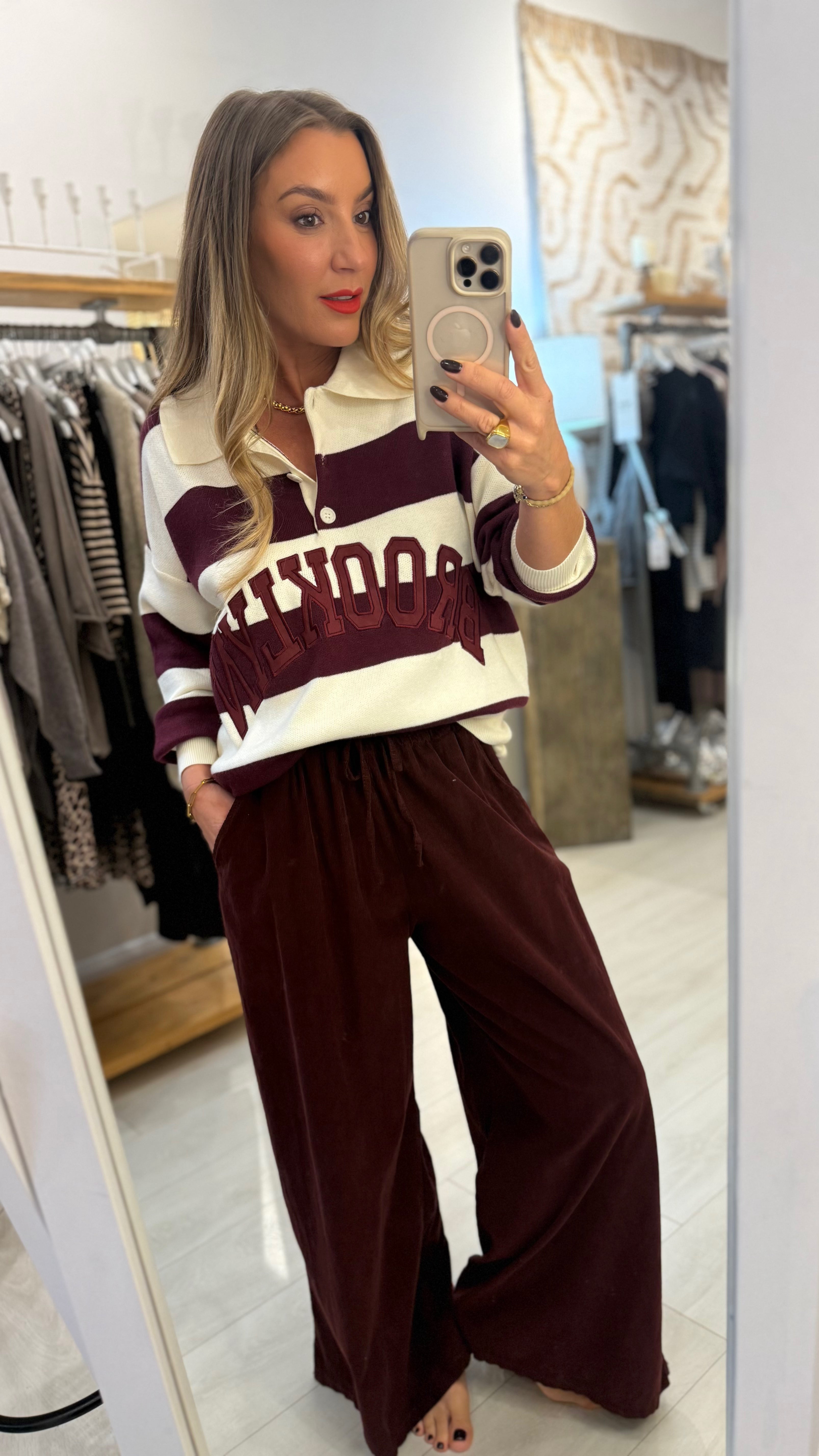 Brooklyn Striped Rugby Knit