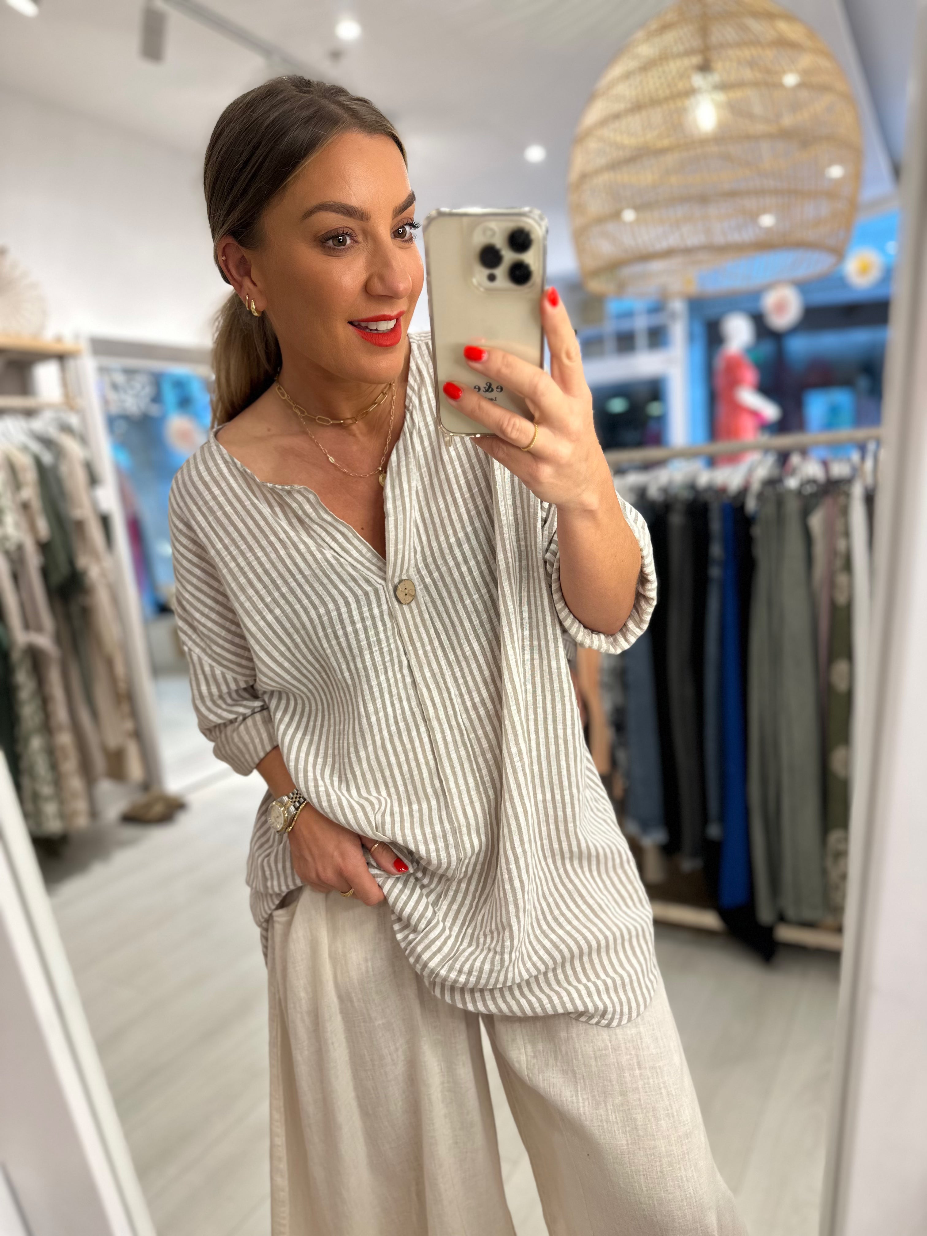 Scarlett Striped Blouse