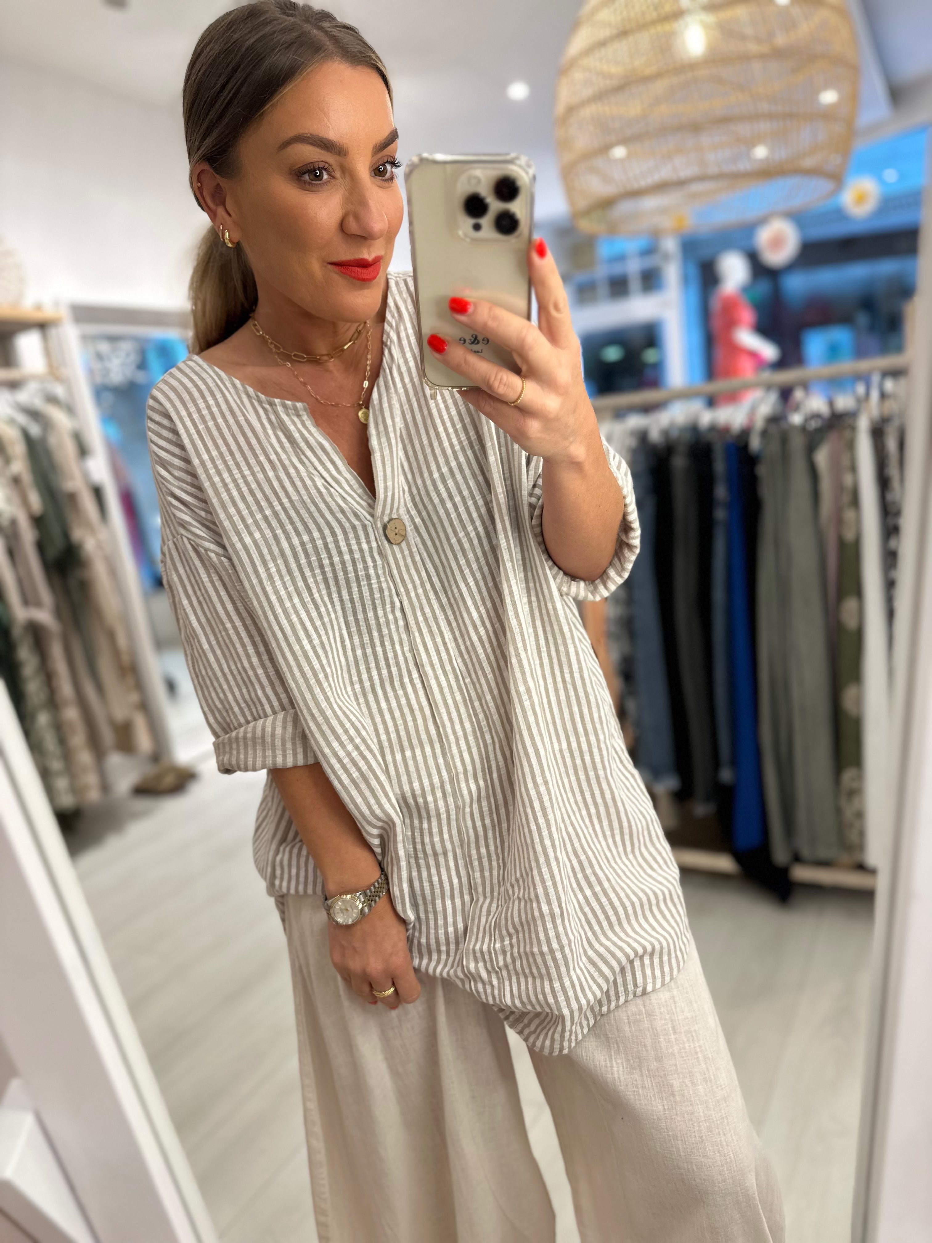 Scarlett Striped Blouse