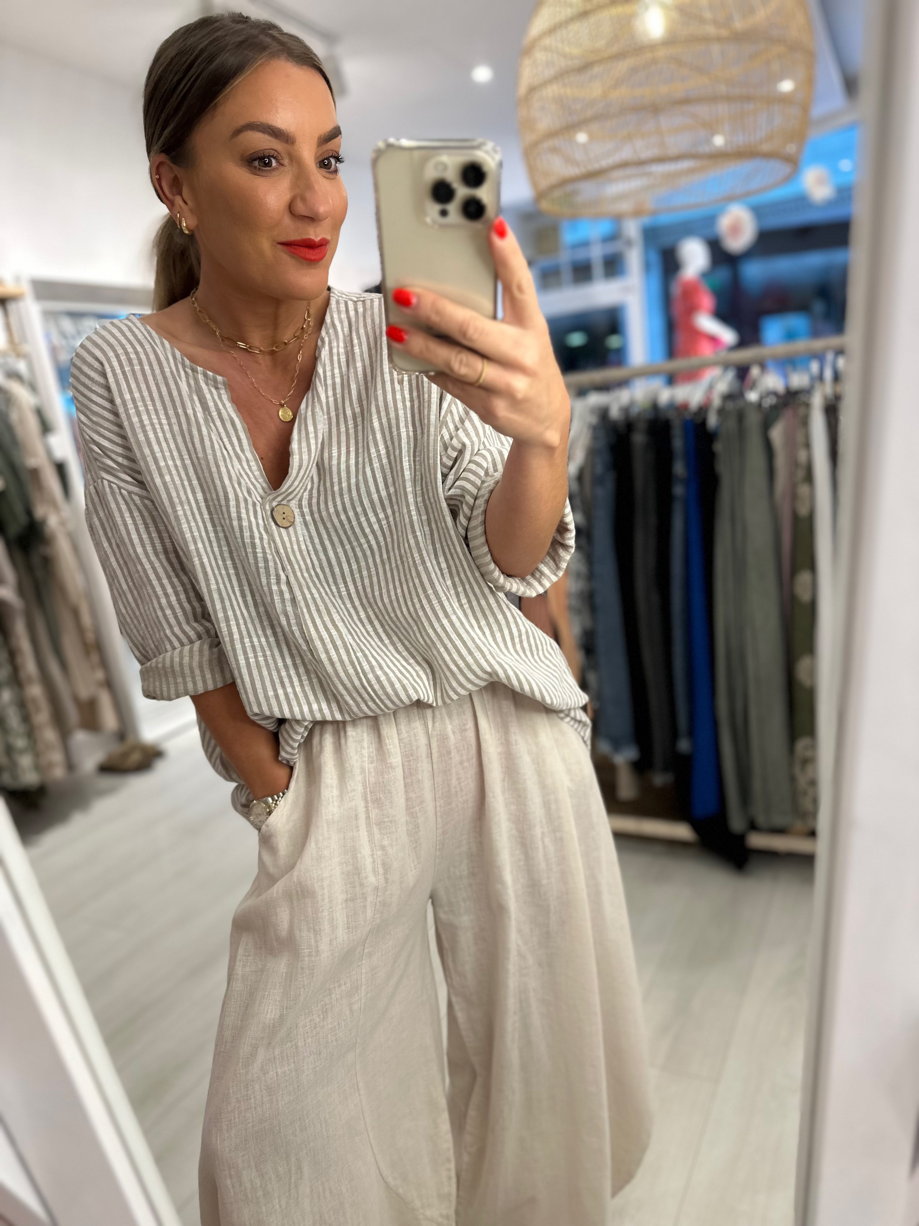 Scarlett Striped Blouse