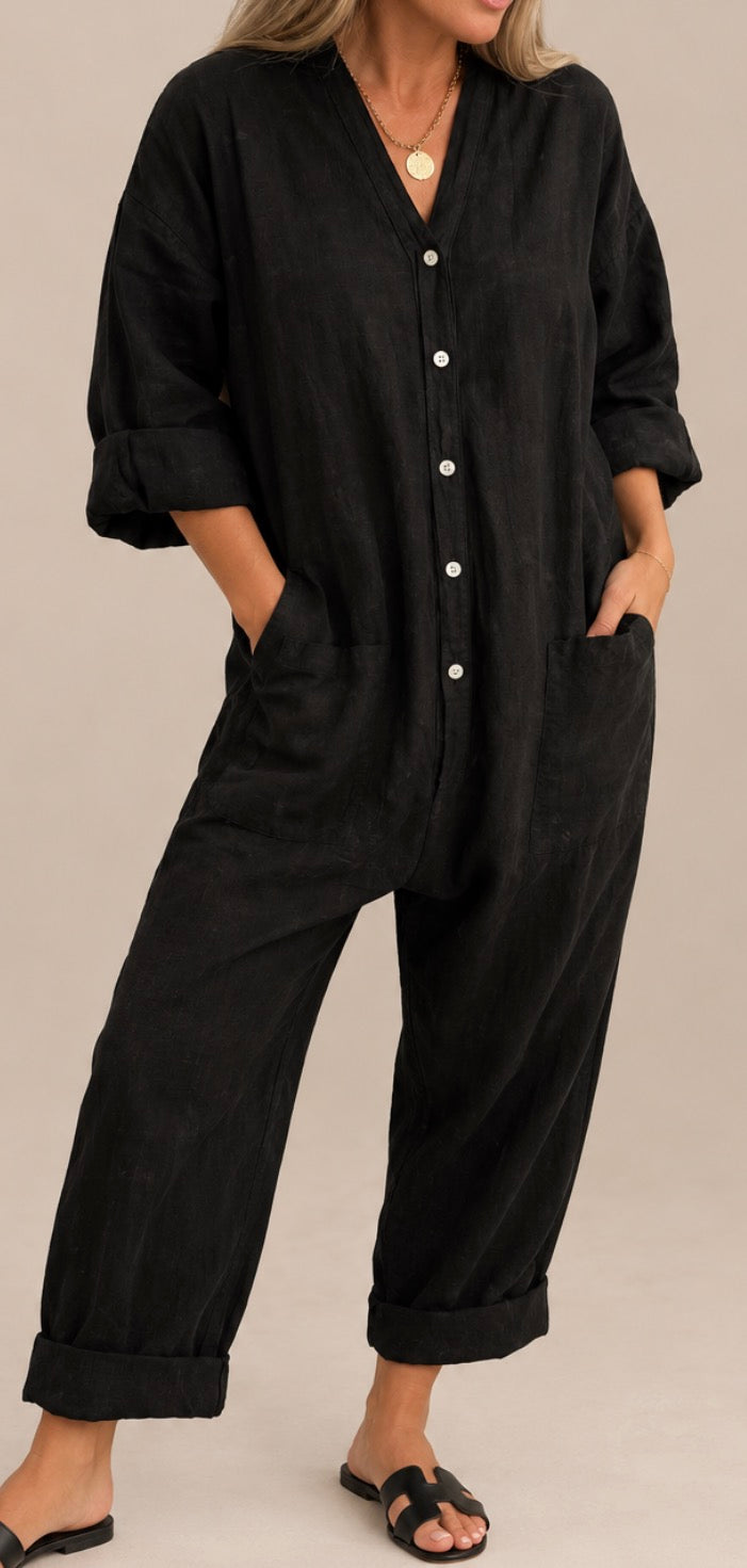 Soraya Linen Boiler Suit
