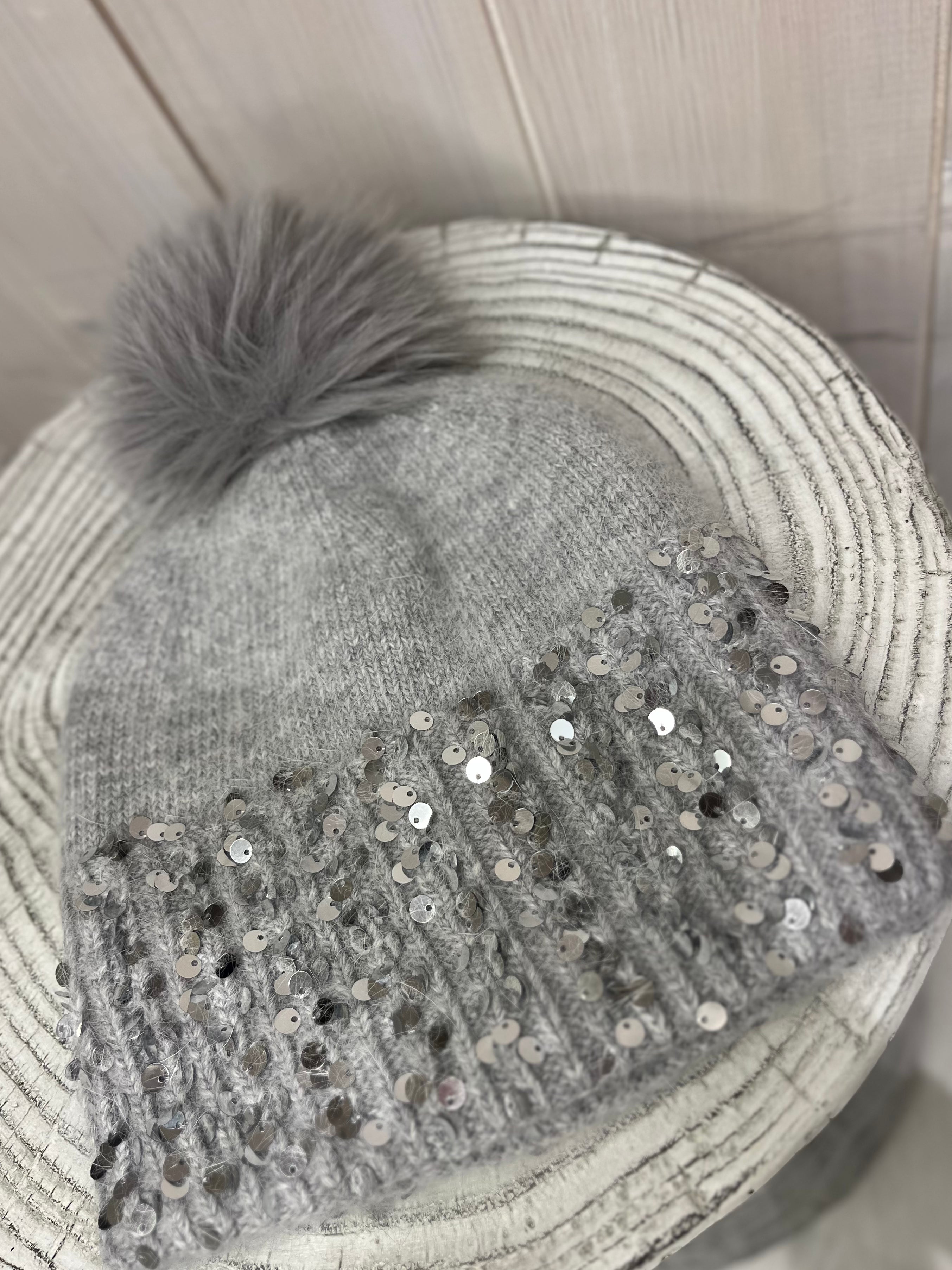 Half Sparkle Sequin Hat