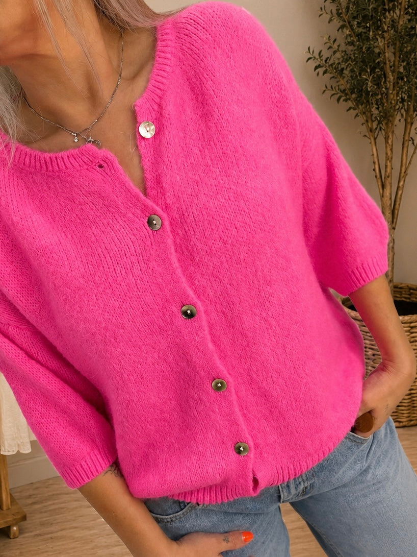 Alfie Alpaca Short Sleveed Cardigan