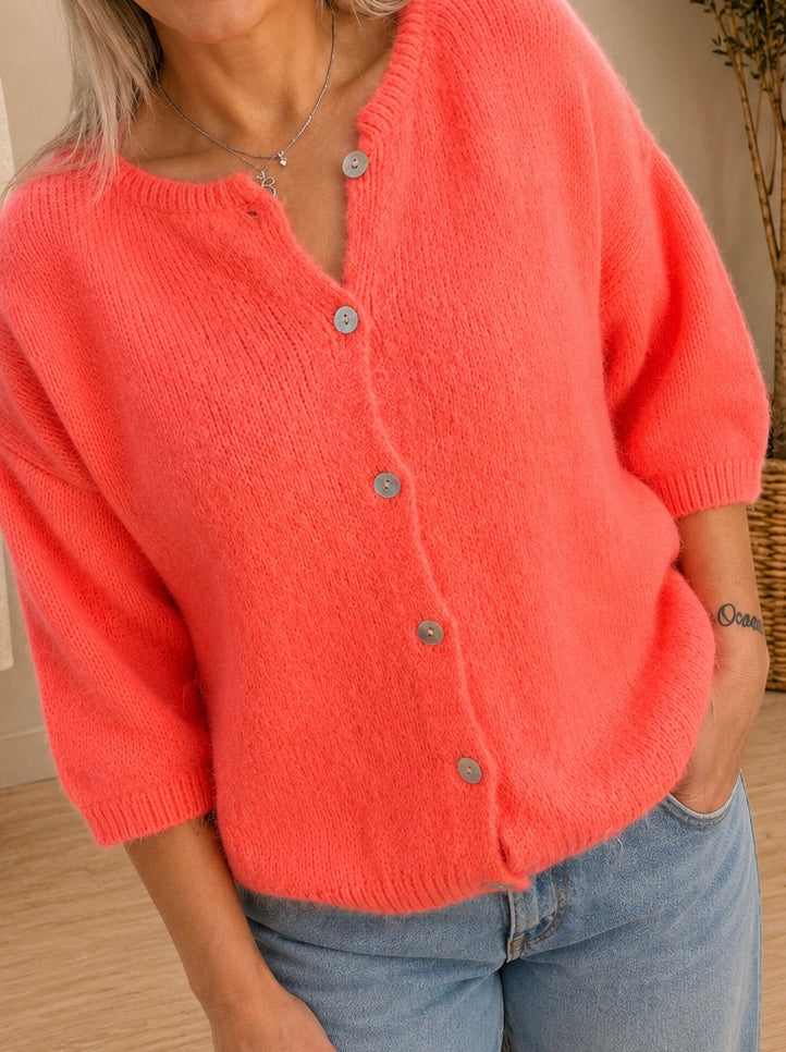 Alfie Alpaca Short Sleveed Cardigan