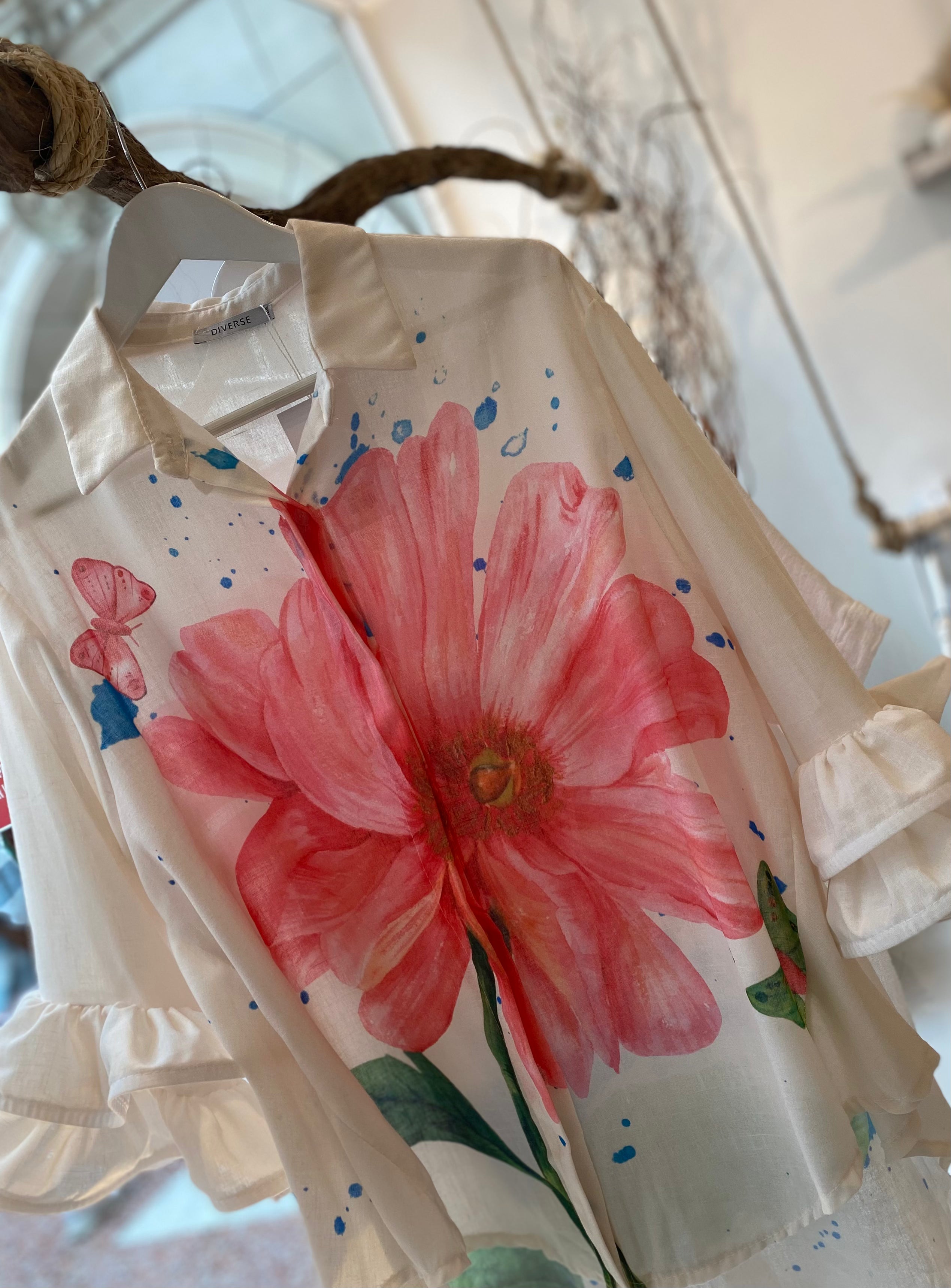 Floral Ruffle Blouse