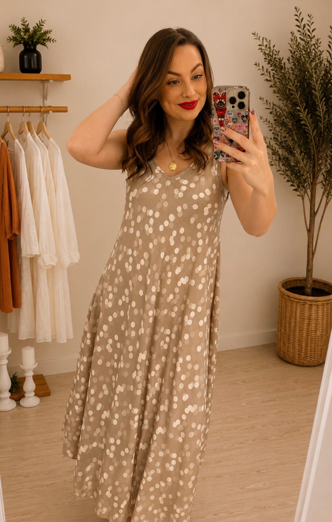 Polly Polka Dot Maxi Dress