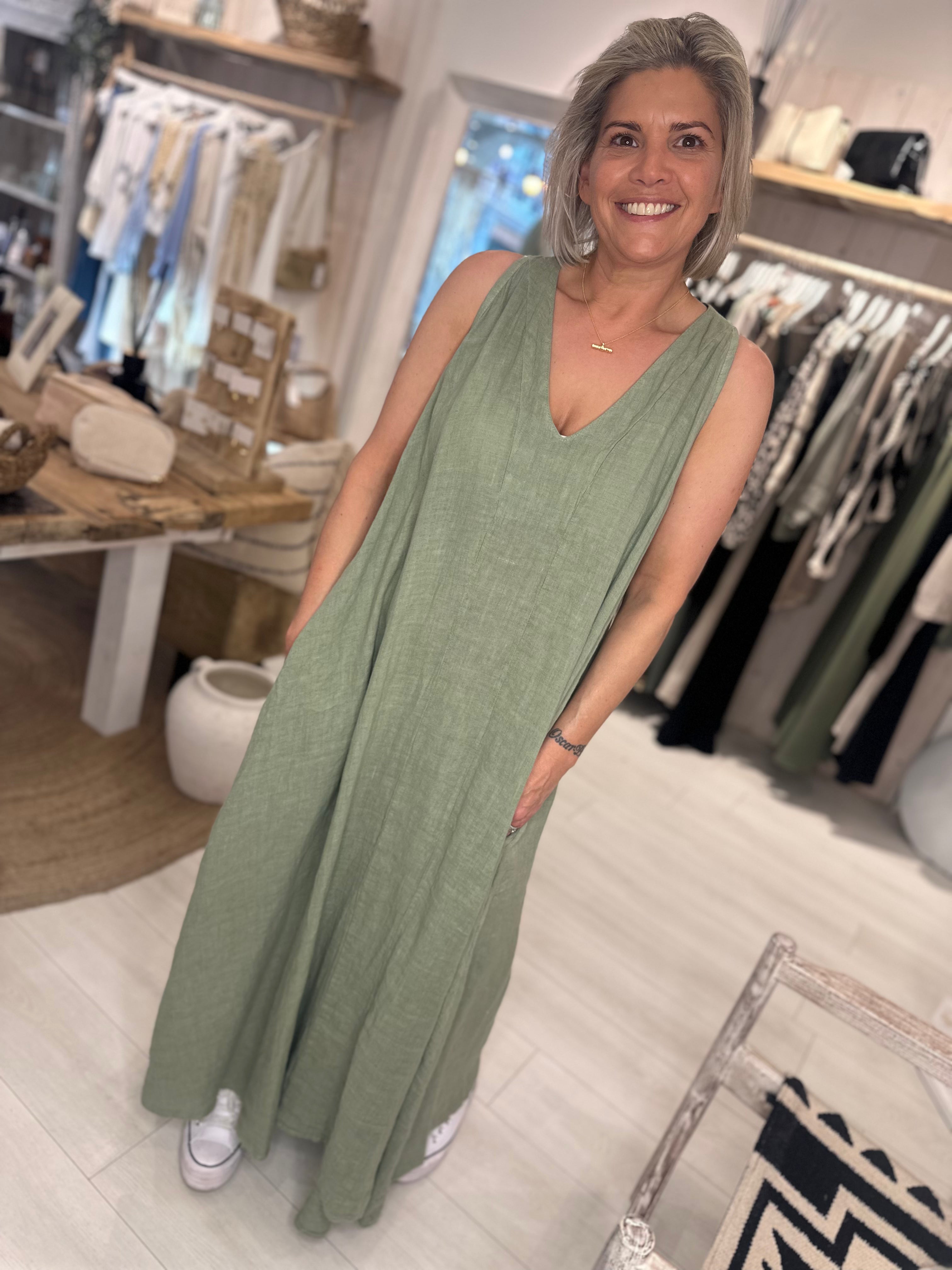 Maryam Linen Dress