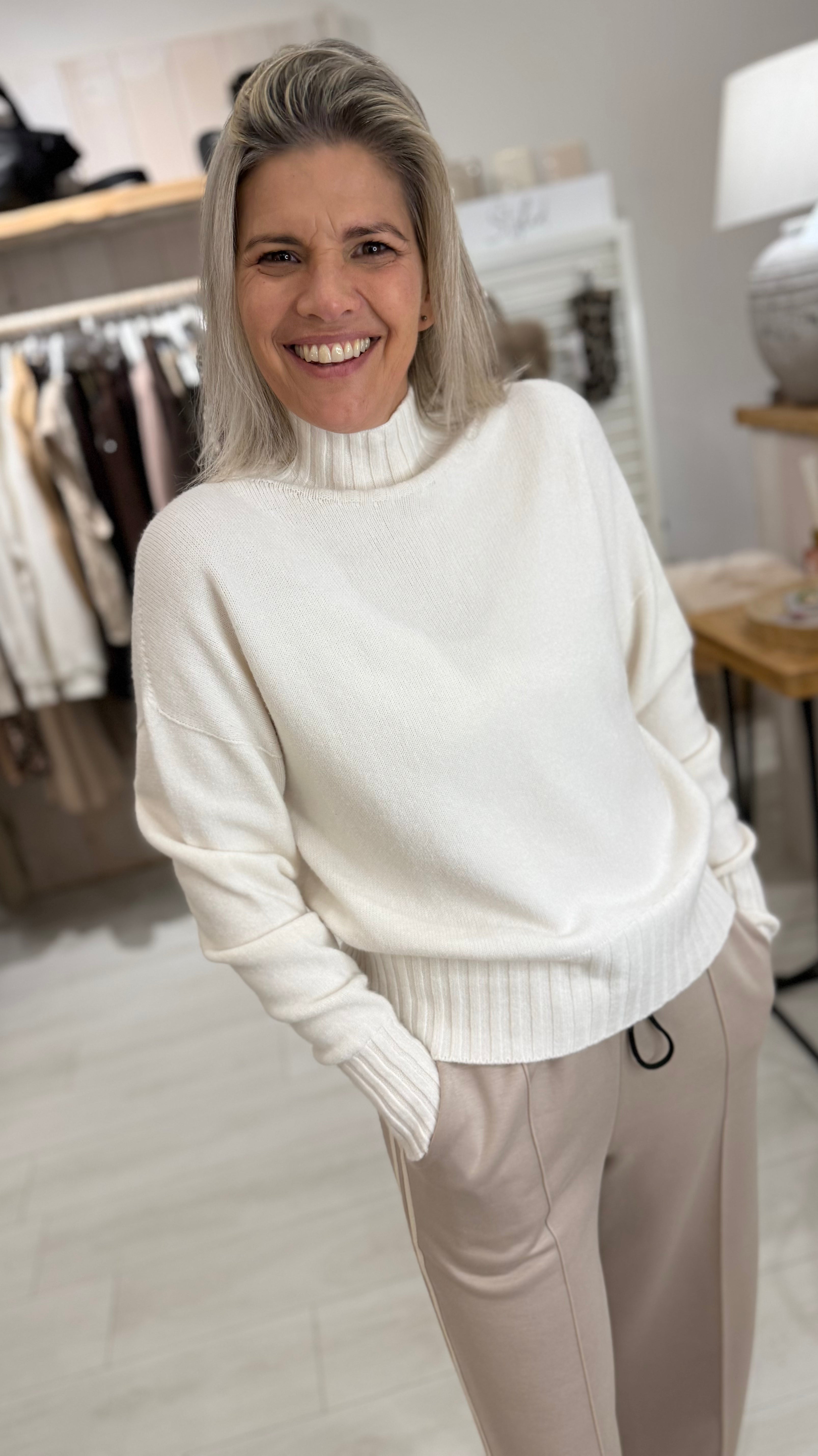 Luxe Arabella Roll Neck Knit