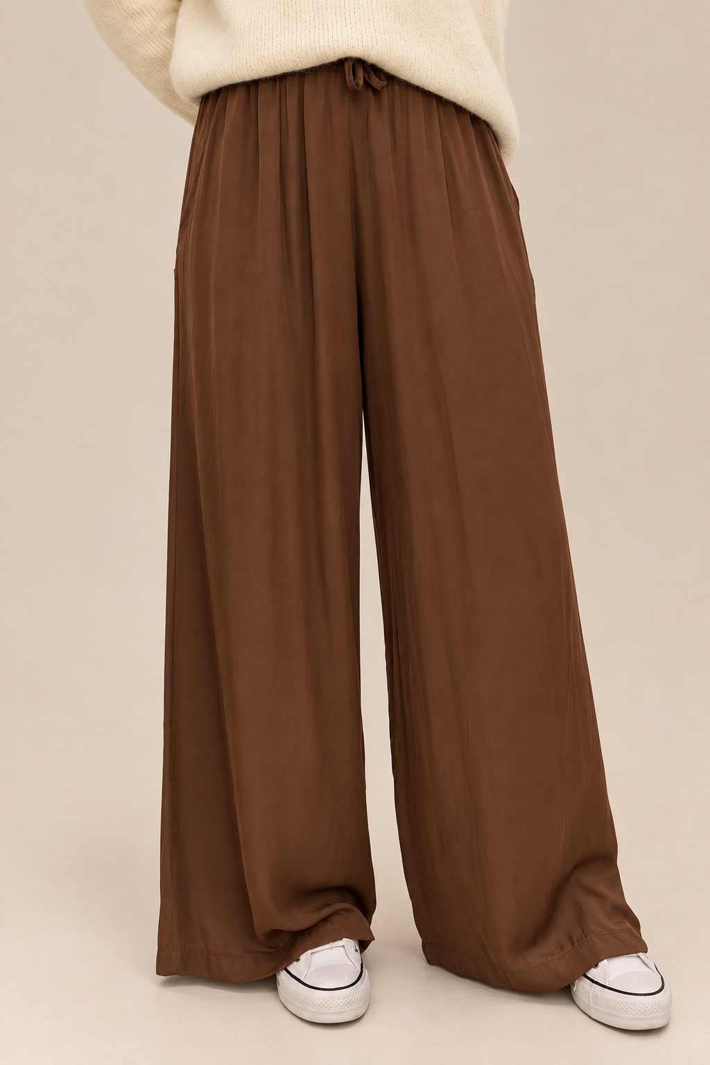 Ivy Satin Wide Leg Trouser