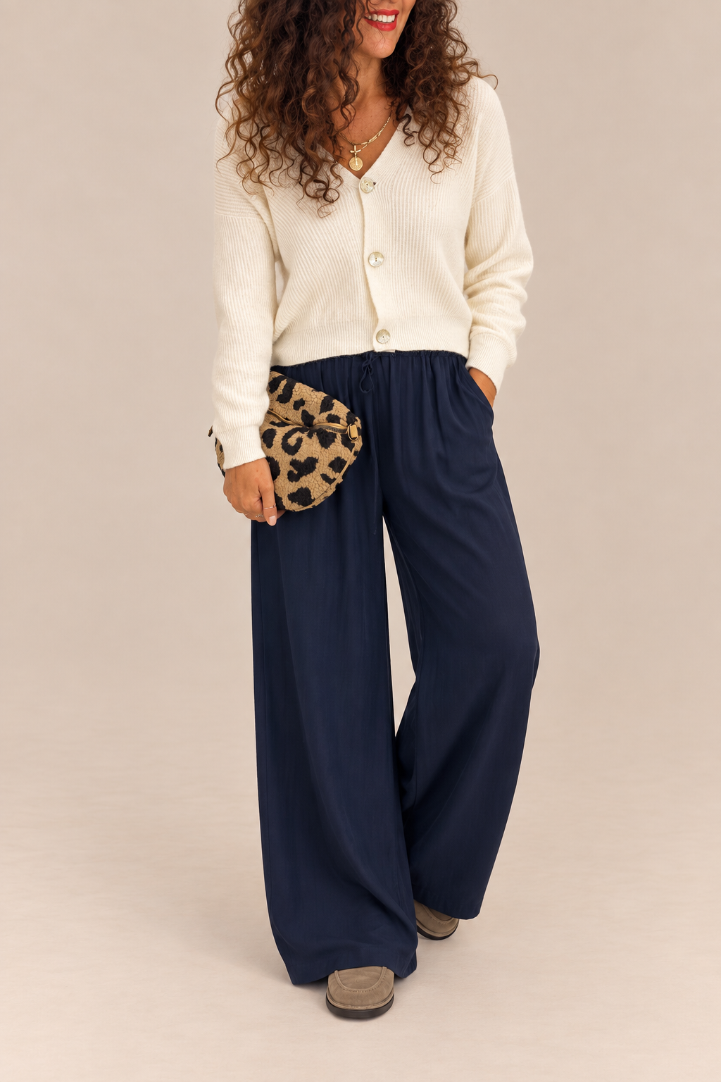 Ivy Satin Wide Leg Trouser