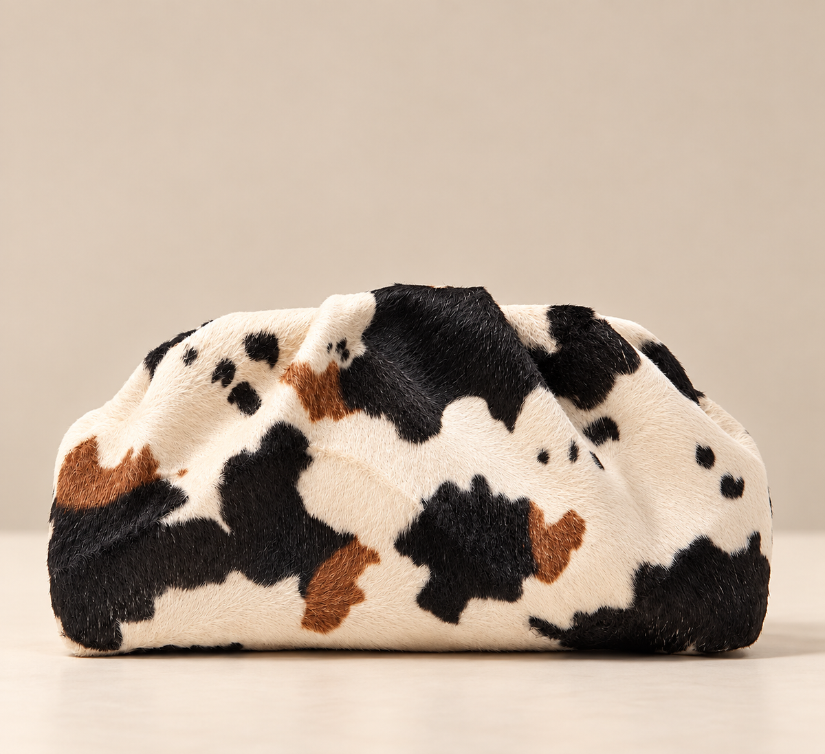 Dakota Cow Print Clutch