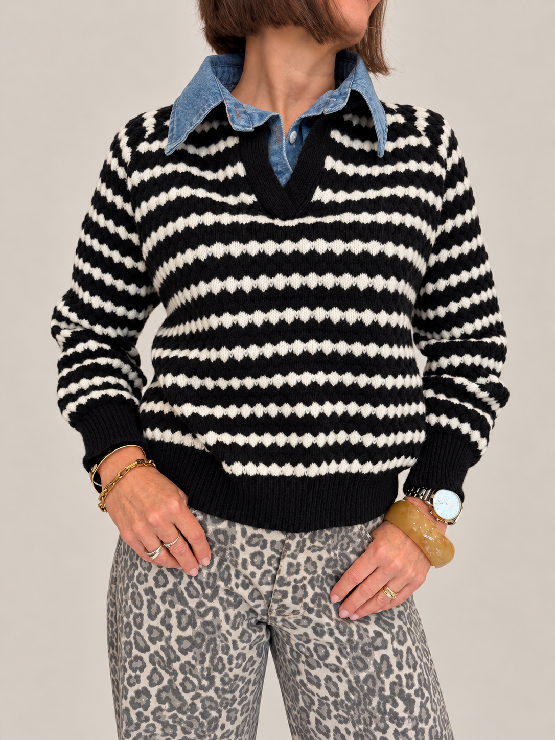Agatha Collared Knit