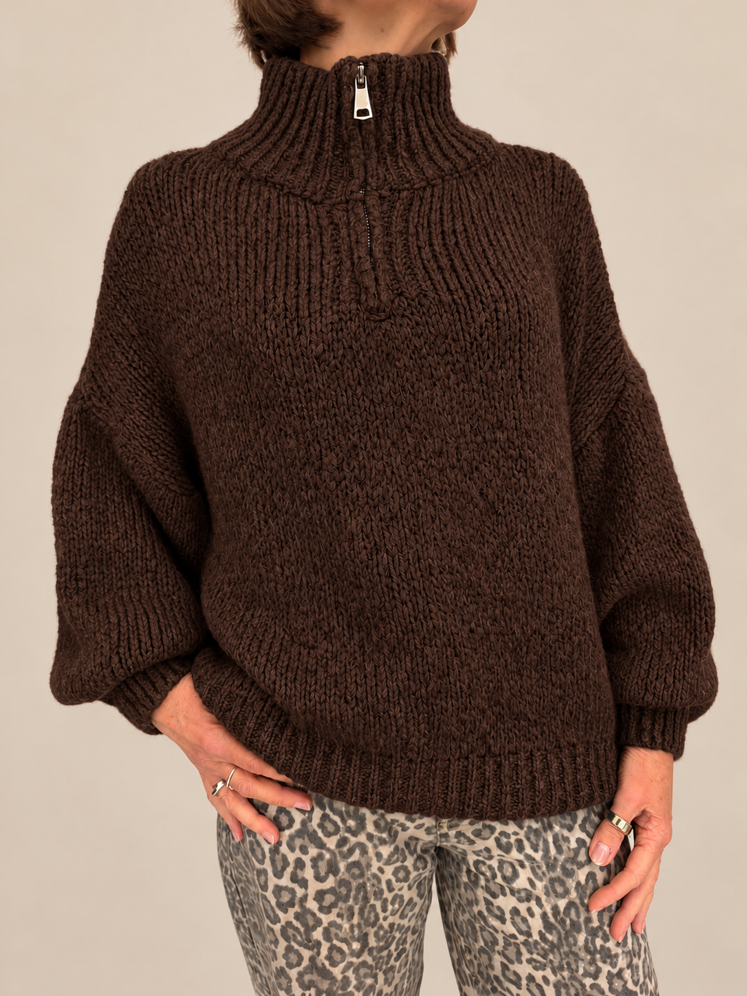 Nora Zip Knit