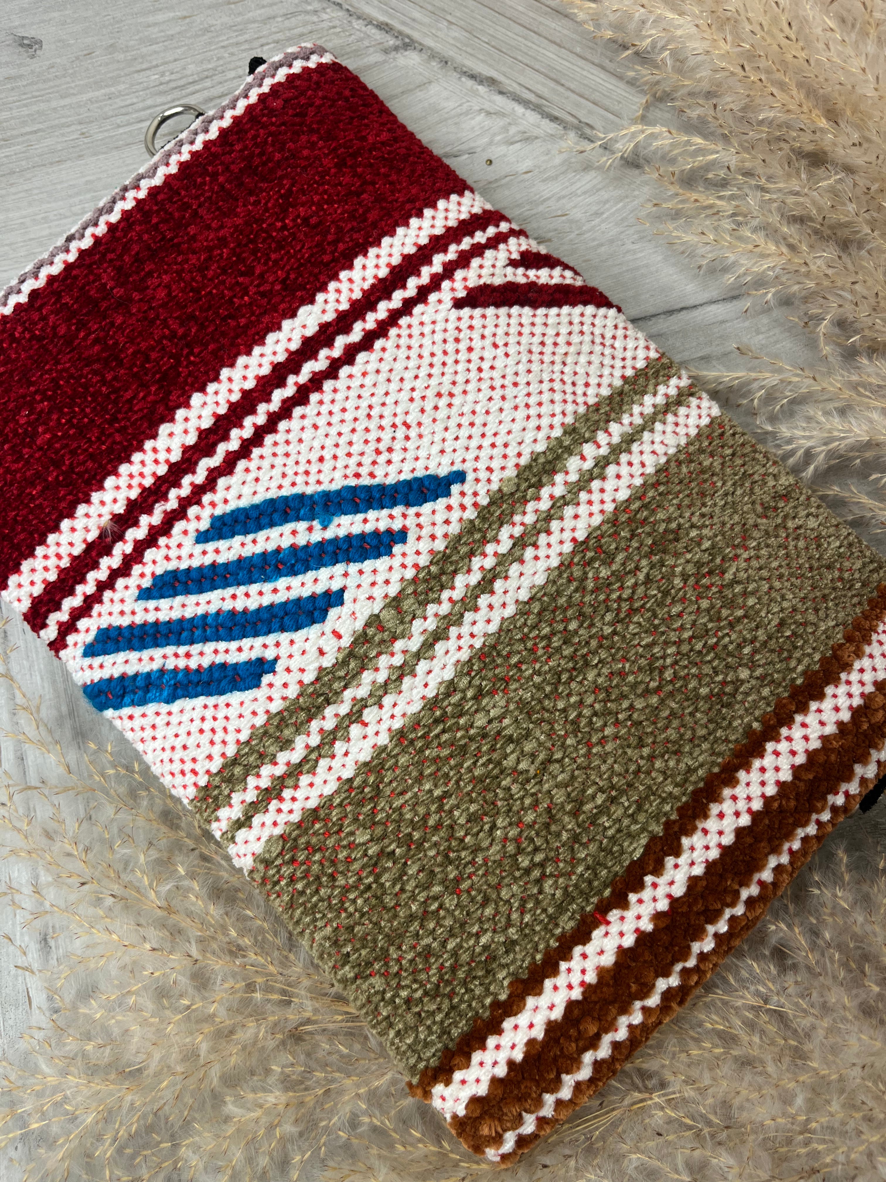 Sunset Woven Clutch