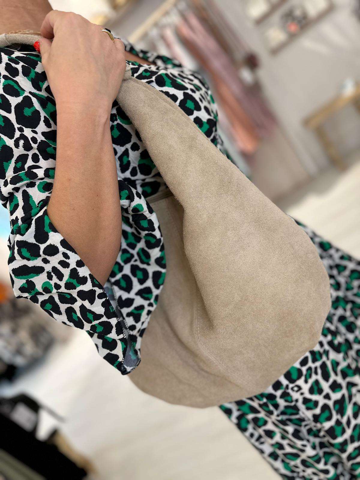 Suede Handbag