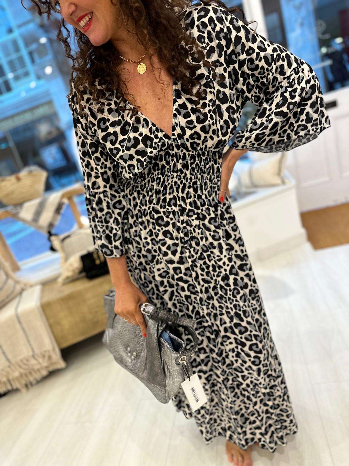 Raquel leopard print dress