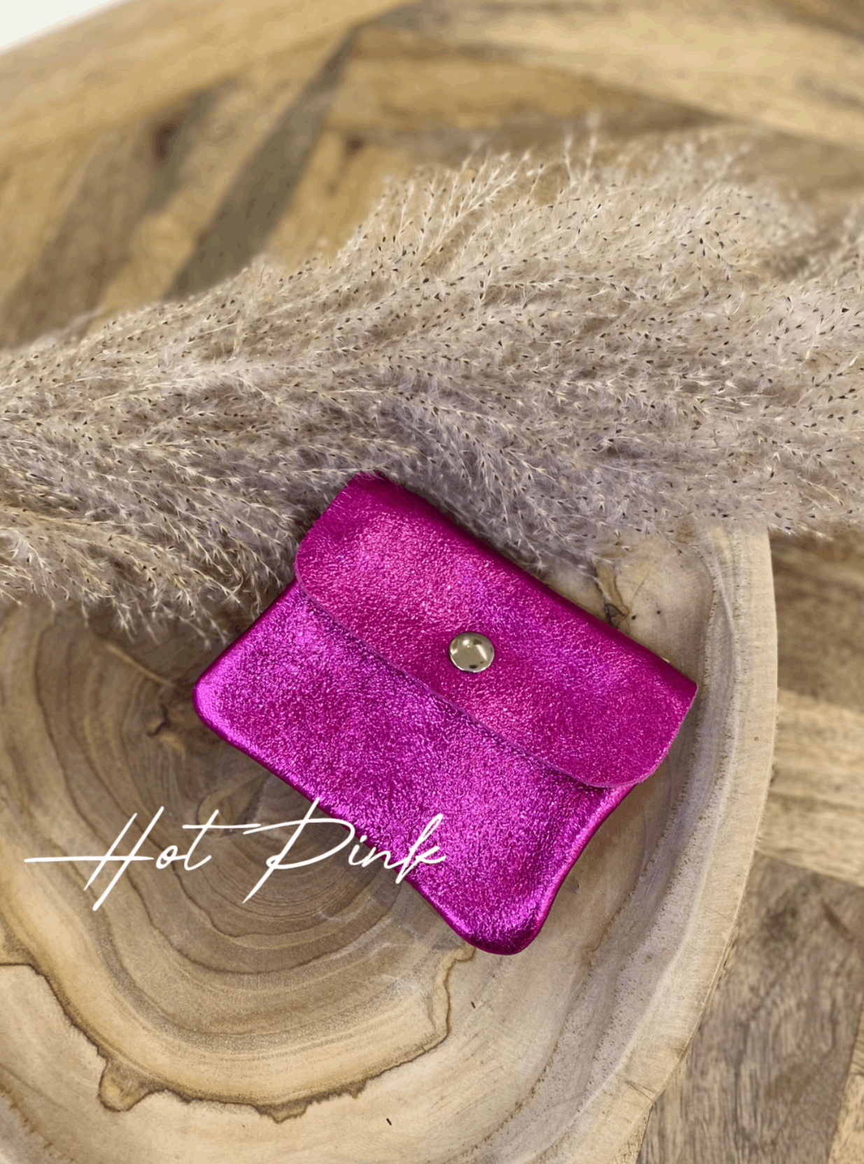 Metallic Mini Leather Coin Purse