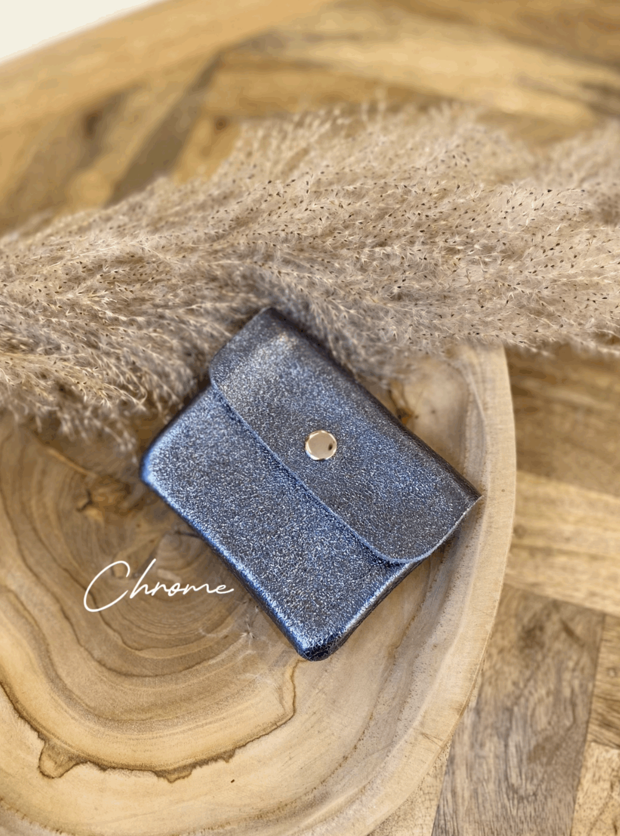 Metallic Mini Leather Coin Purse